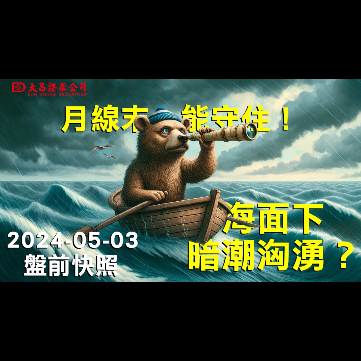 【大昌證券】2024年5月3日盤前快照：月線末能守住！海面下，暗潮洶湧？ episode artwork