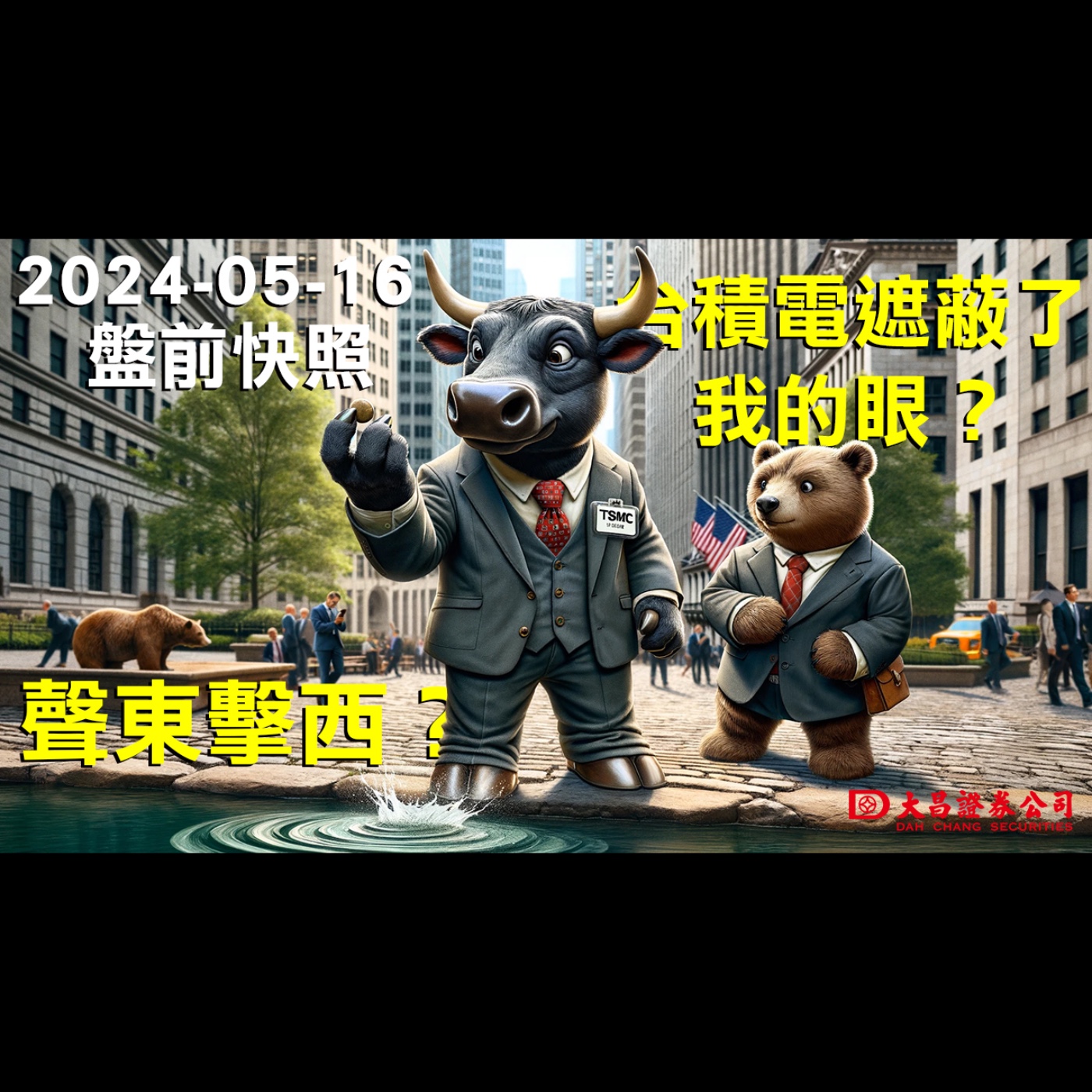 【大昌證券】2024年5月16日盤前快照：聲東擊西？台積電遮蔽了我的眼？ episode artwork
