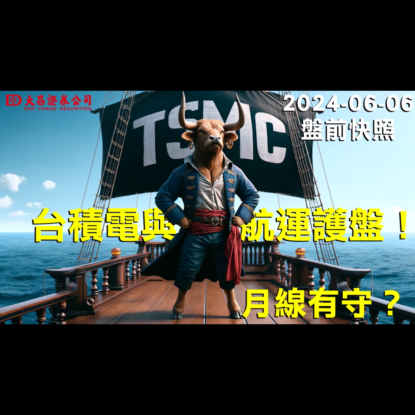 【大昌證券】2024年6月6日盤前快照：台積電與航運護盤！月線有守？ episode artwork