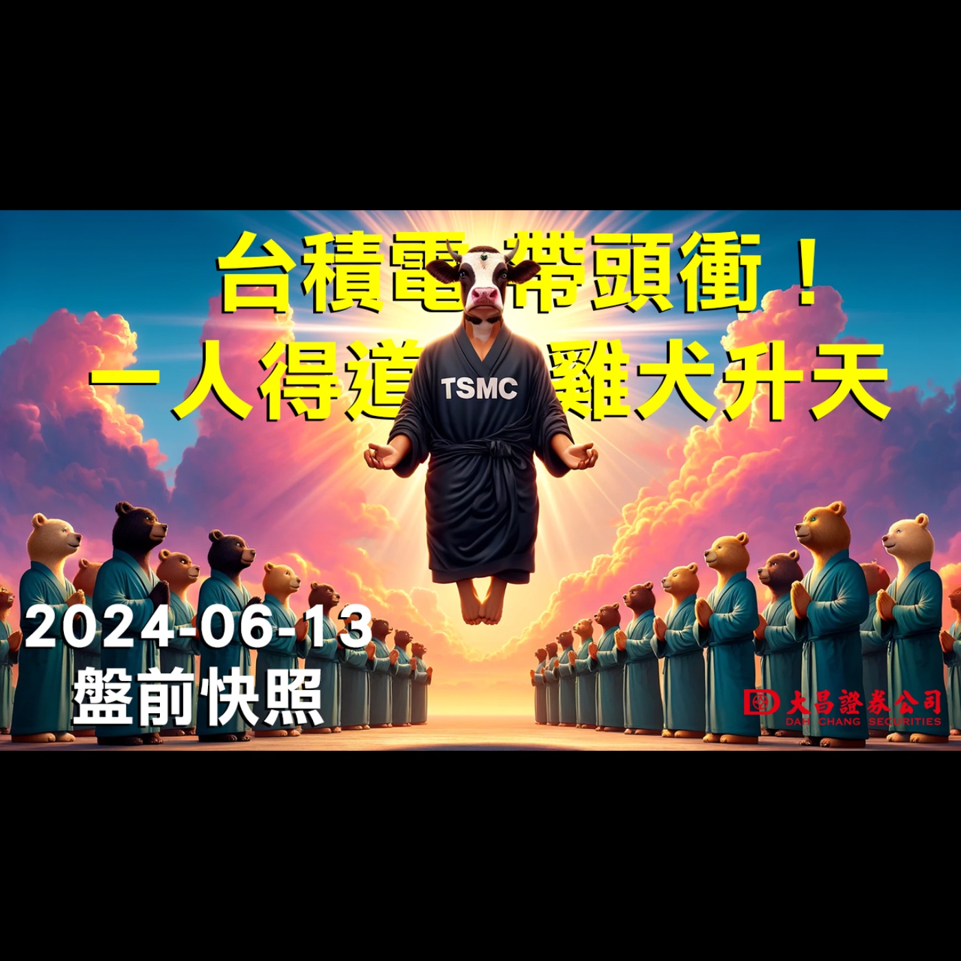 【大昌證券】2024年6月13日盤前快照：台積電帶頭衝！一人得道，雞犬升天! episode artwork