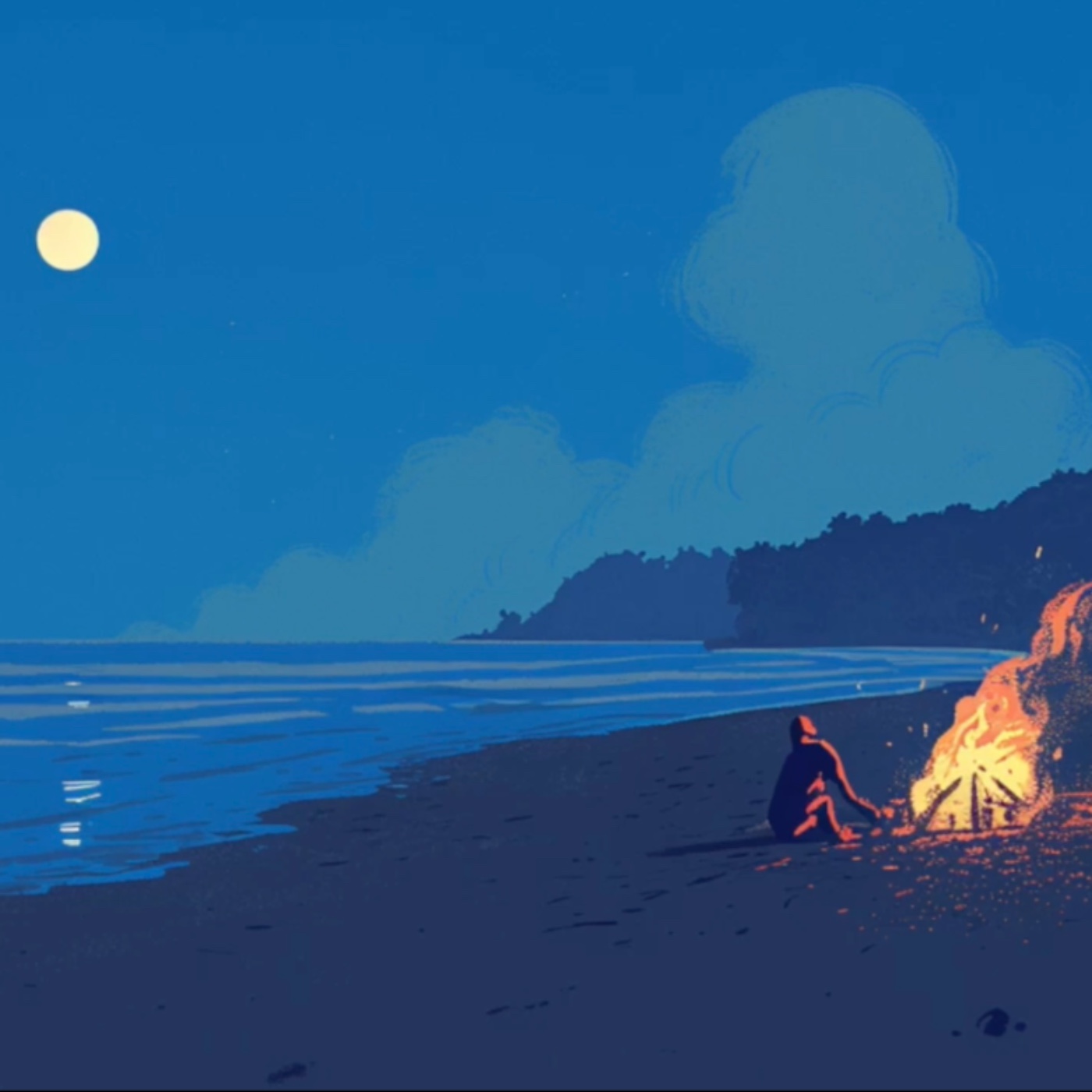 沙灘海浪夜：給大人的助眠睡前故事 | 失眠解藥 | 放鬆心靈的床邊故事