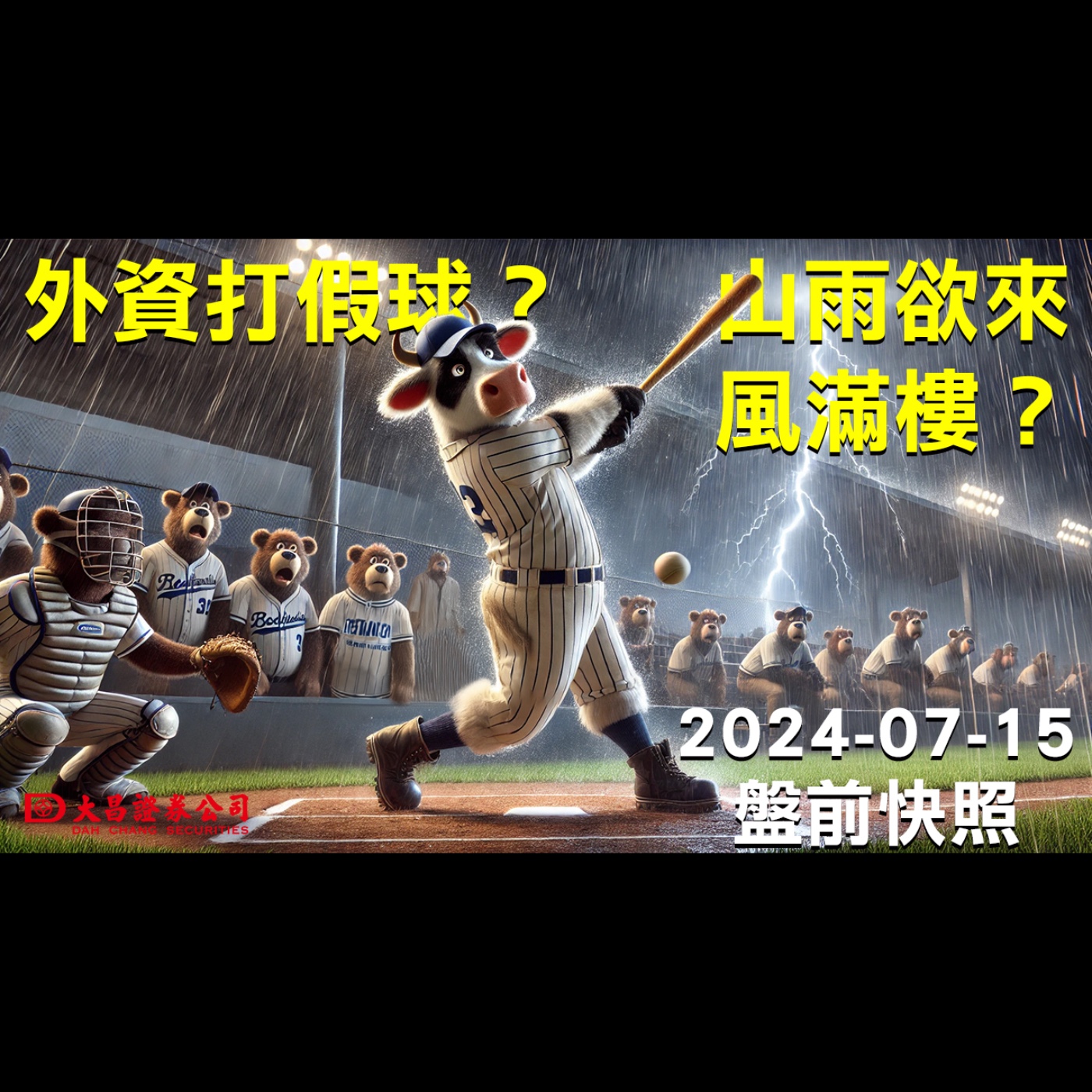 【大昌證券】2024年7月15日盤前快照：山雨欲來，風滿樓？外資打假球？ episode artwork