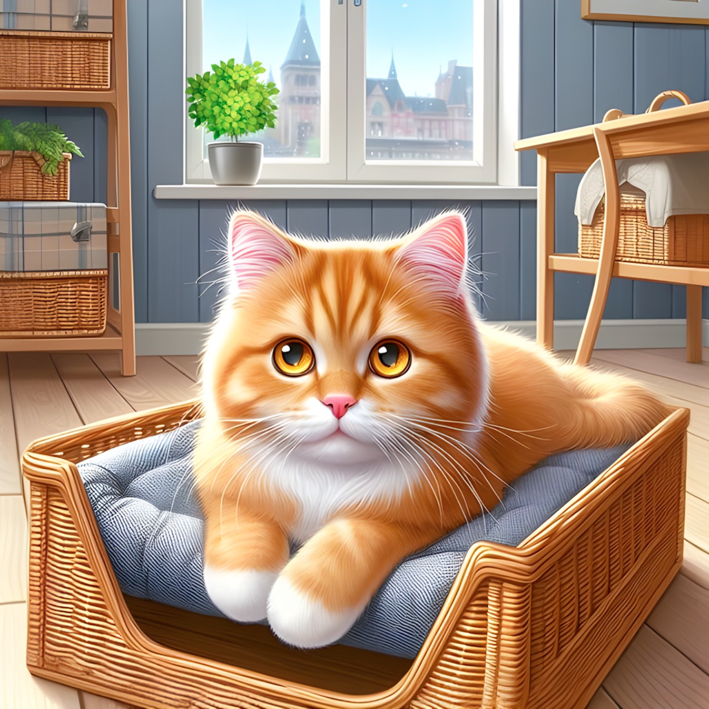 😸 Kiki's Starry Night Adventure Diary 👶 Children's book 🦝 Pet Story 😽 Orange cat episode artwork