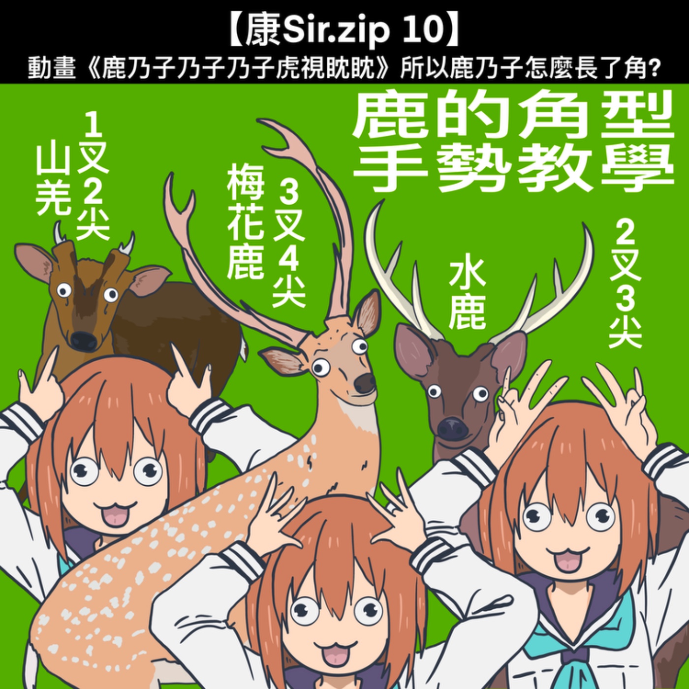 【康Sir .zip 11】動畫《鹿乃子乃子乃子虎視眈眈》所以鹿乃子怎麼長了角? episode artwork