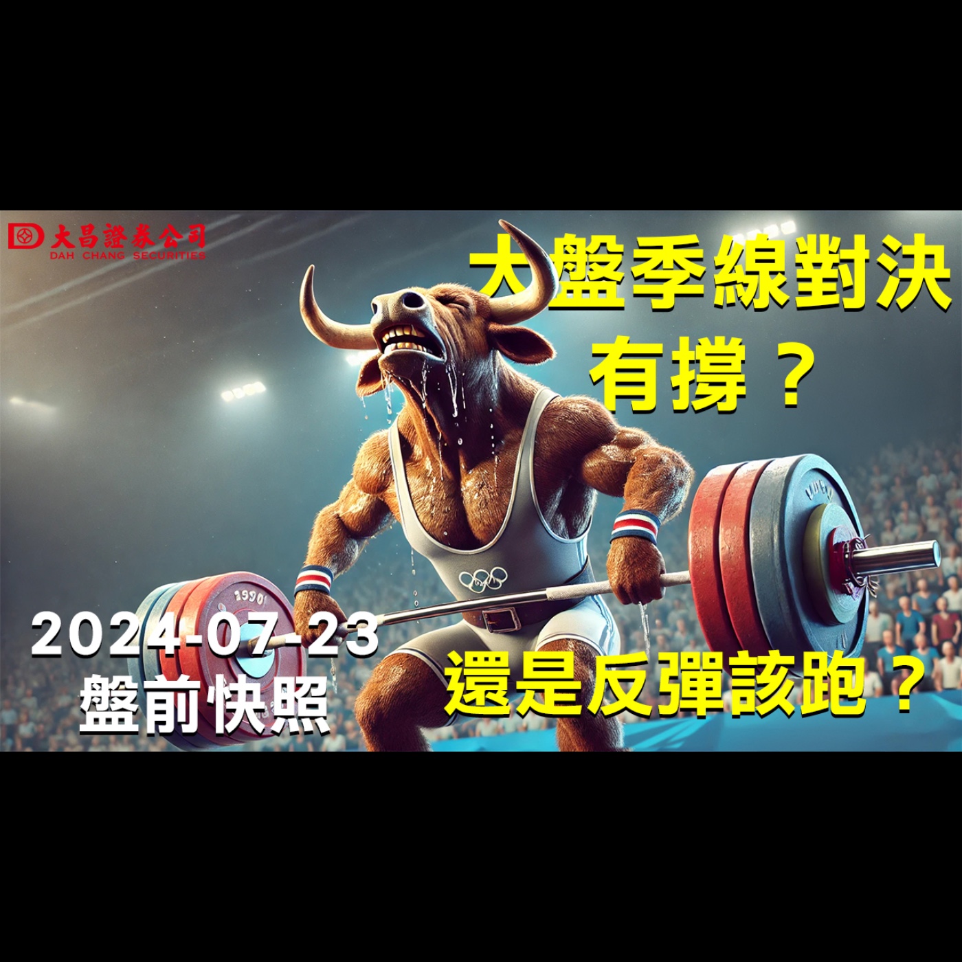 【大昌證券】2024年7月23日盤前快照：大盤季線對決，有撐？還是反彈該跑？ episode artwork