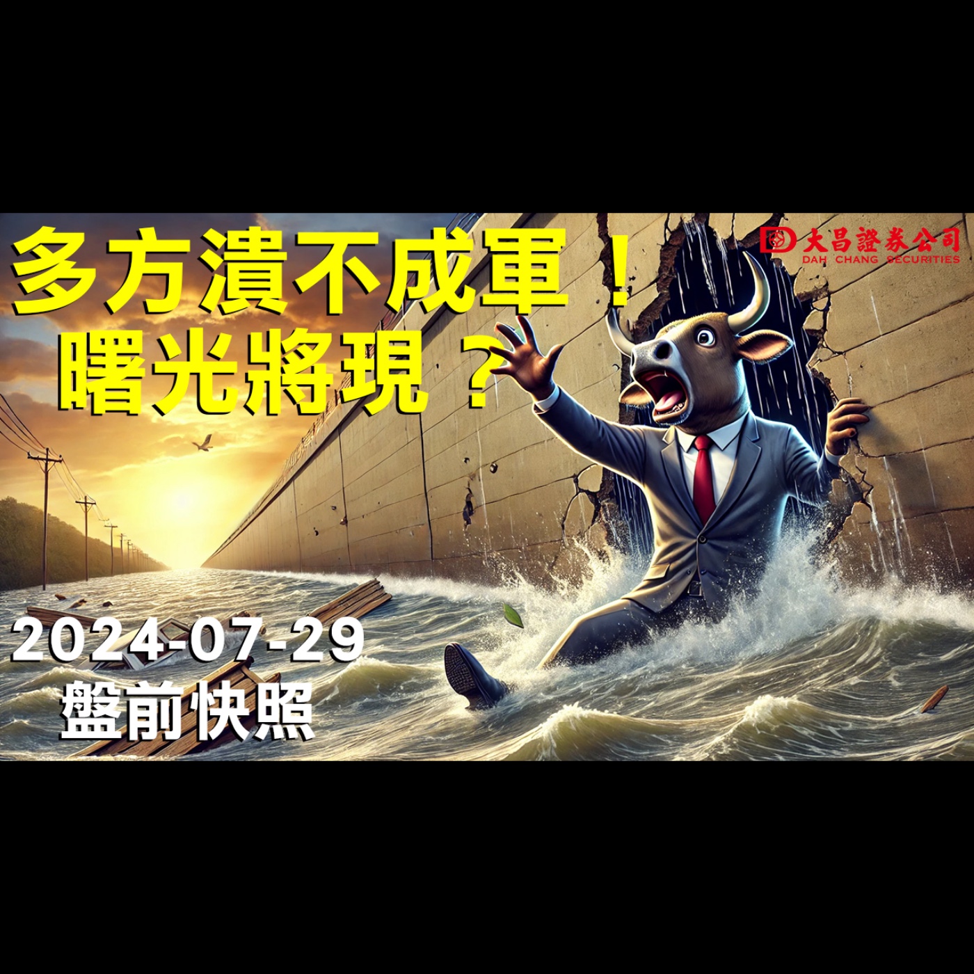 【大昌證券】2024年7月29日盤前快照：多方潰不成軍！曙光將現？ episode artwork