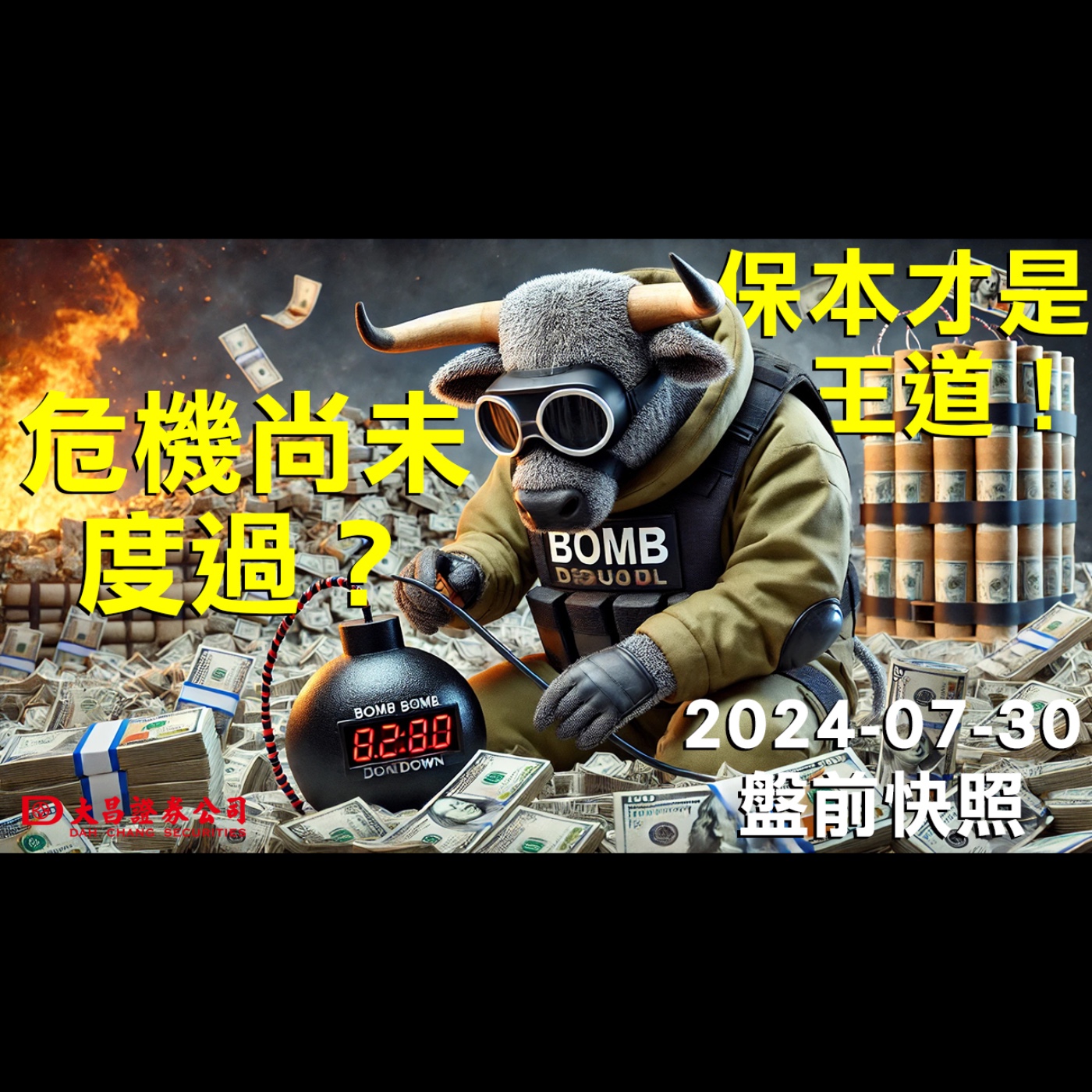 【大昌證券】2024年7月30日盤前快照：危機尚未度過？保本才是王道！ episode artwork