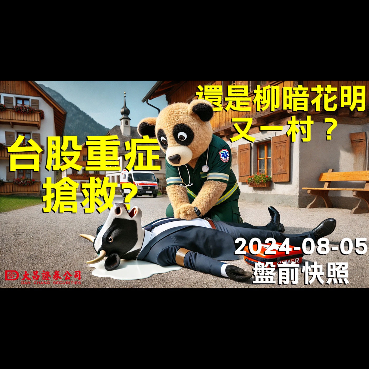 【大昌證券】2024年8月5日盤前快照：台股重症搶救?還是柳暗花明又一村？ episode artwork