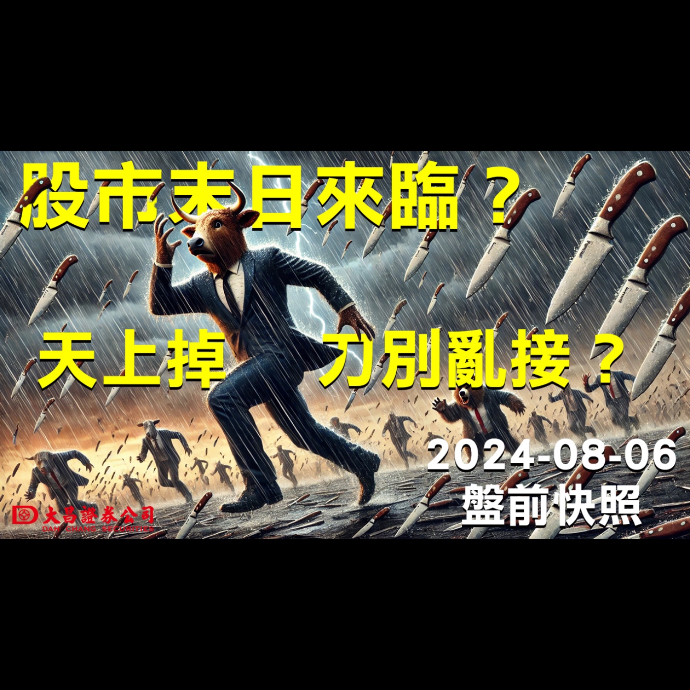 【大昌證券】2024年8月6日盤前快照：股市末日來臨？天上掉刀別亂接？ episode artwork