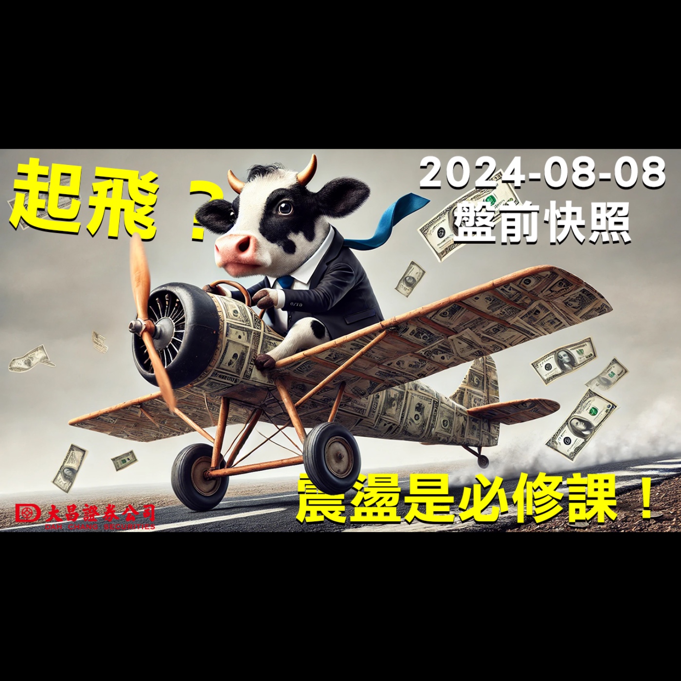 【大昌證券】2024年8月8日盤前快照：起飛？震盪是必修課！ episode artwork