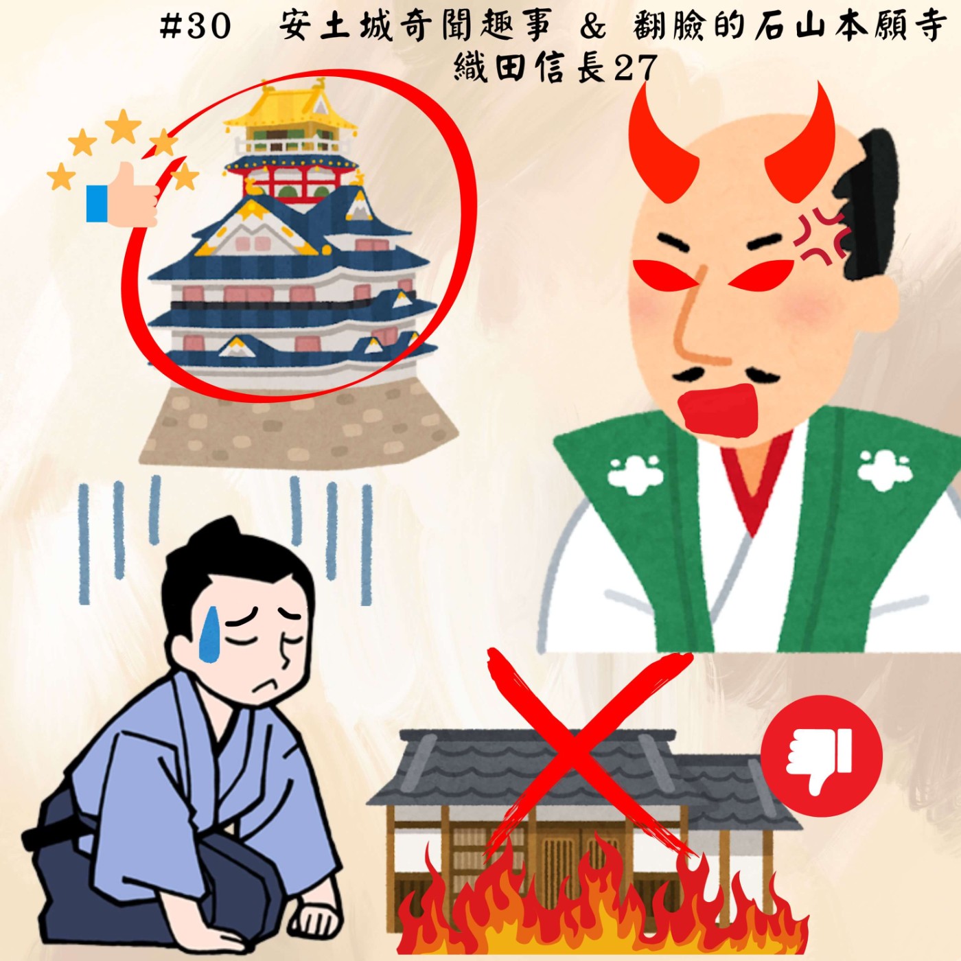#30 安土城奇聞趣事 & 翻臉的石山本願寺｜織田信長27 episode artwork
