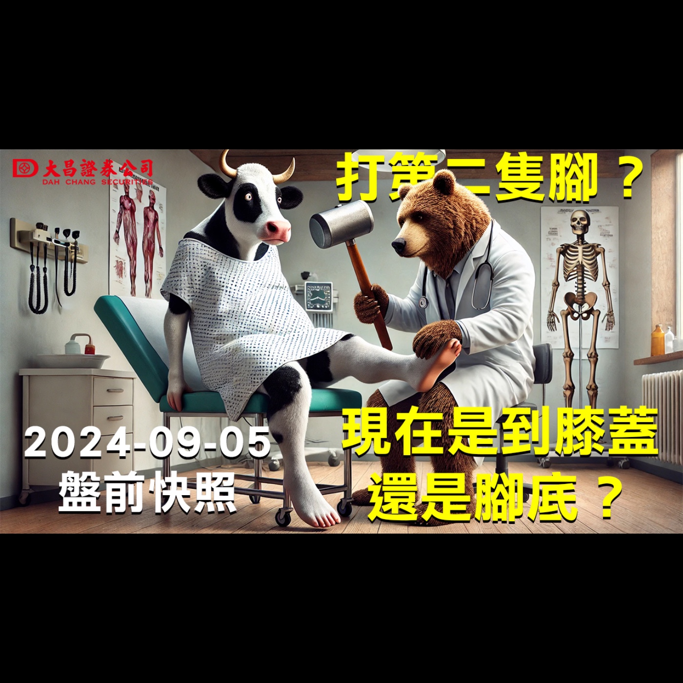 【大昌證券】2024年9月5日盤前快照：打第二隻腳？現在是到膝蓋還是腳底？ episode artwork