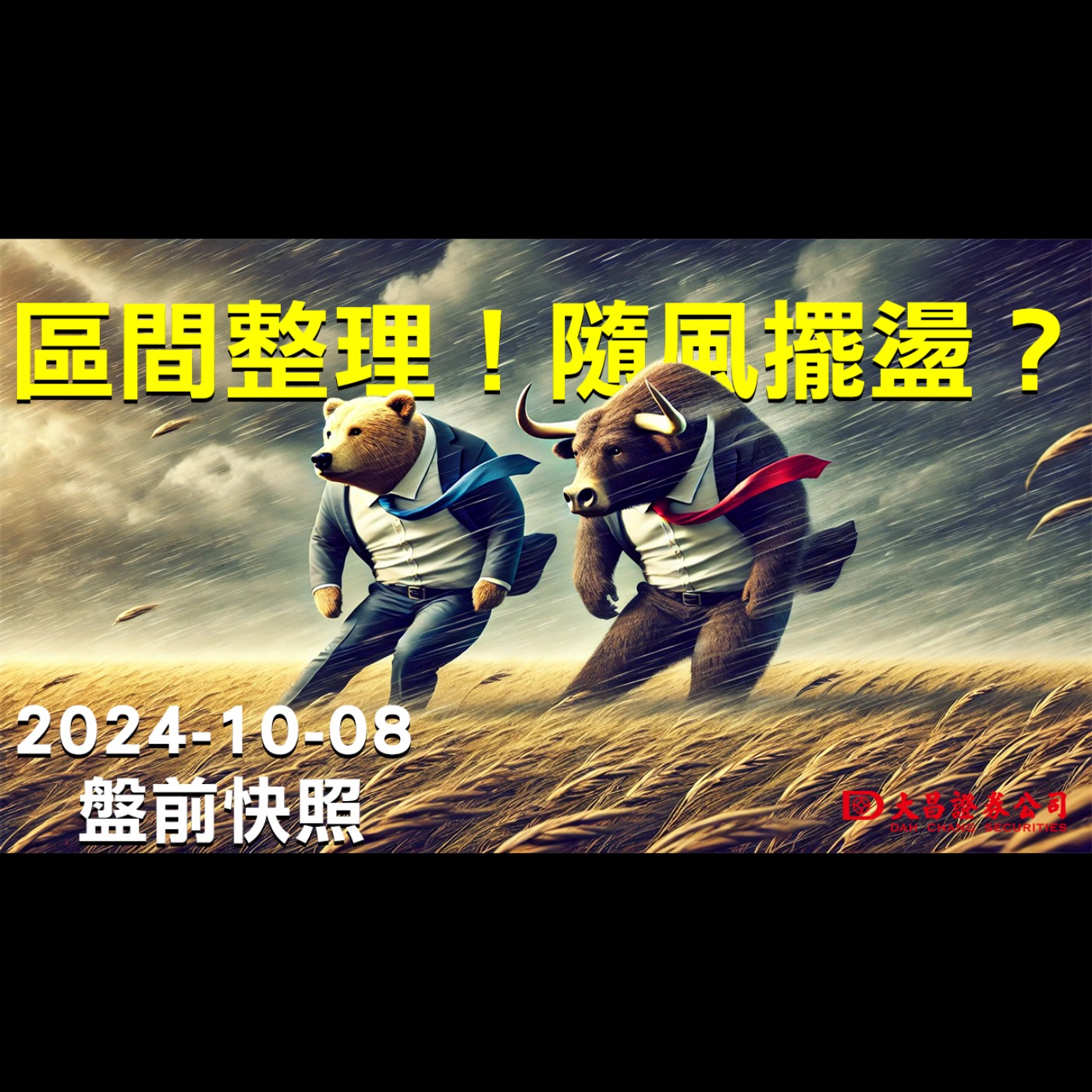 【大昌證券】2024年10月08日盤前快照：區間整理！隨風擺盪？ episode artwork