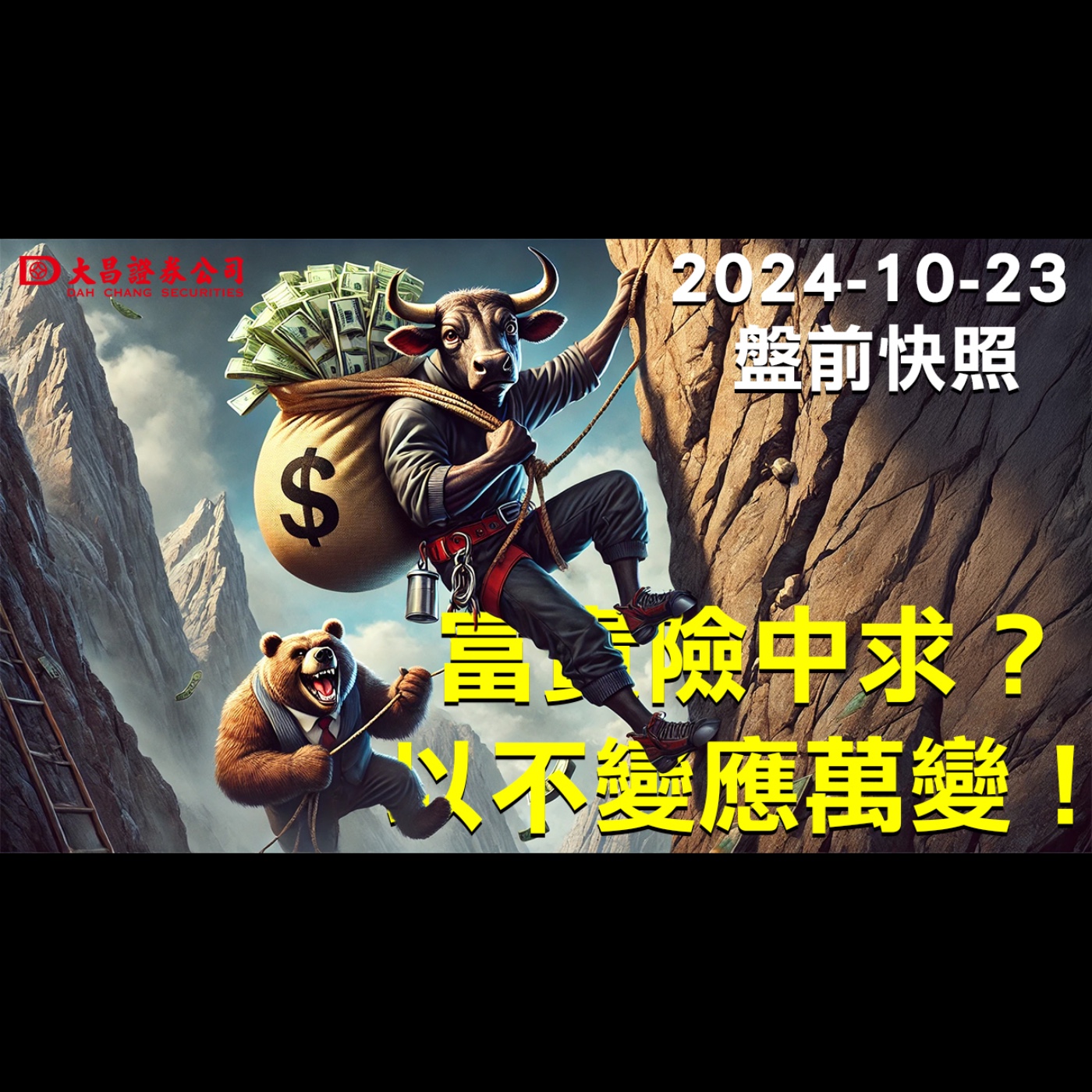 【大昌證券】2024年10月23日盤前快照：富貴險中求？以不變應萬變！ episode artwork