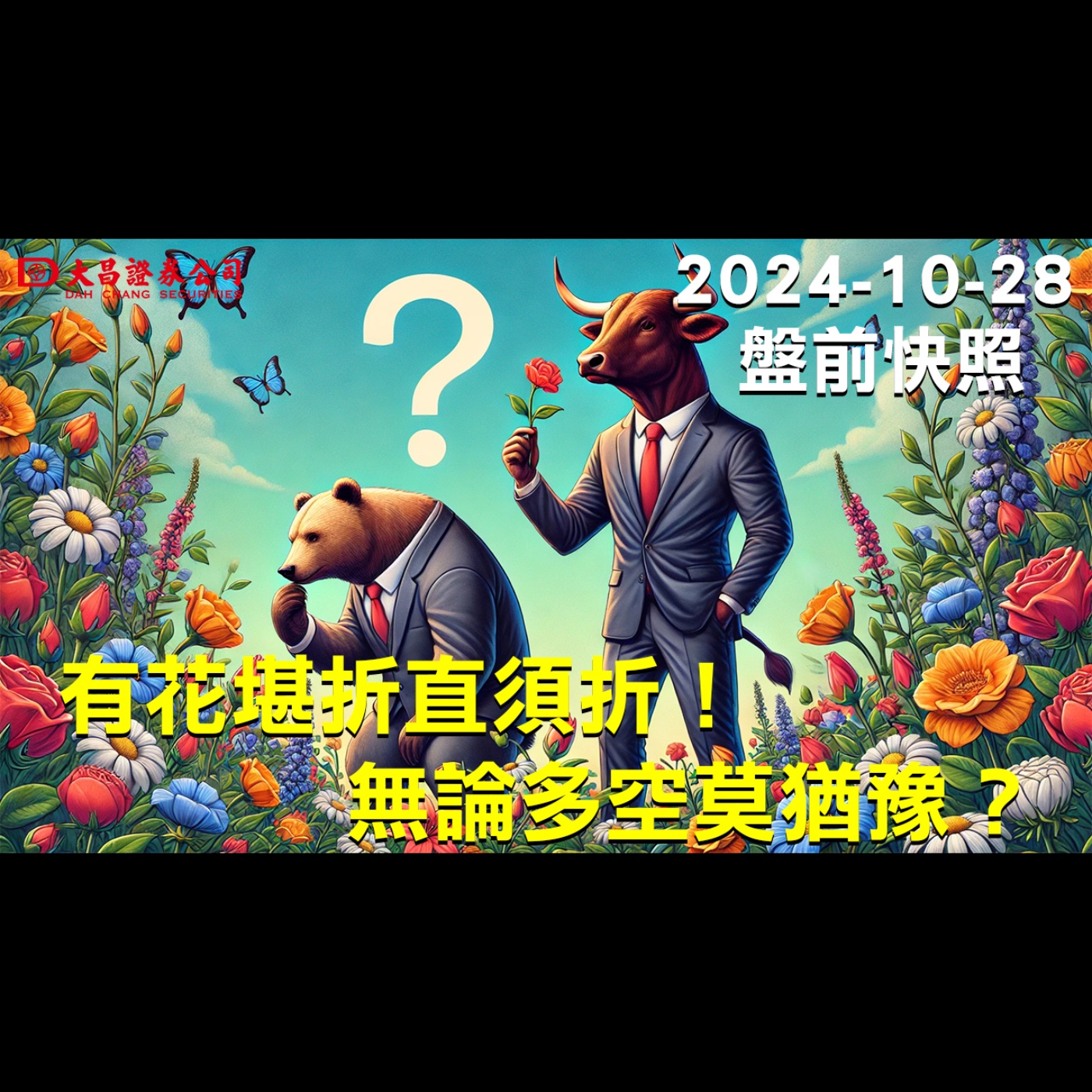 【大昌證券】202410月28日盤前快照：有花堪折直須折！無論多空莫猶豫？ episode artwork