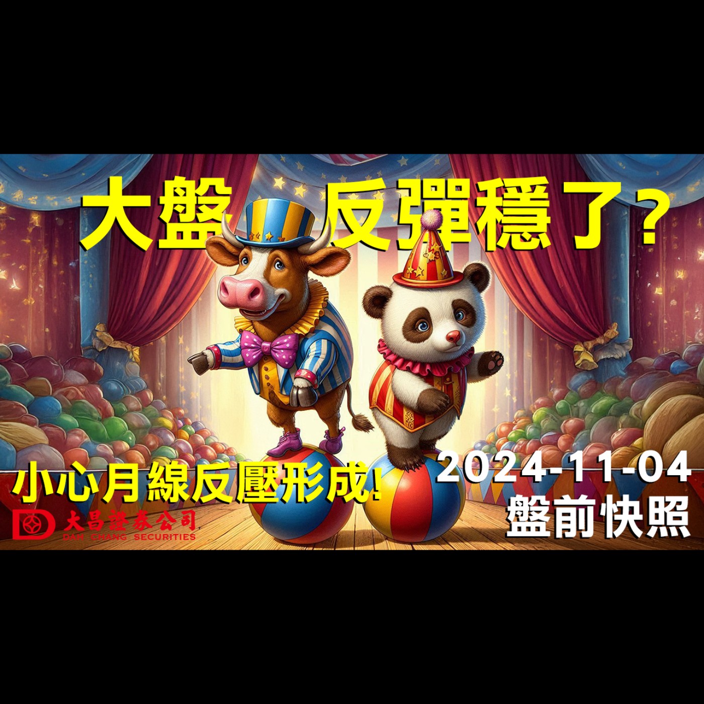 【大昌證券】202411月4日盤前快照：大盤反彈穩了？小心月線反壓形成！ episode artwork