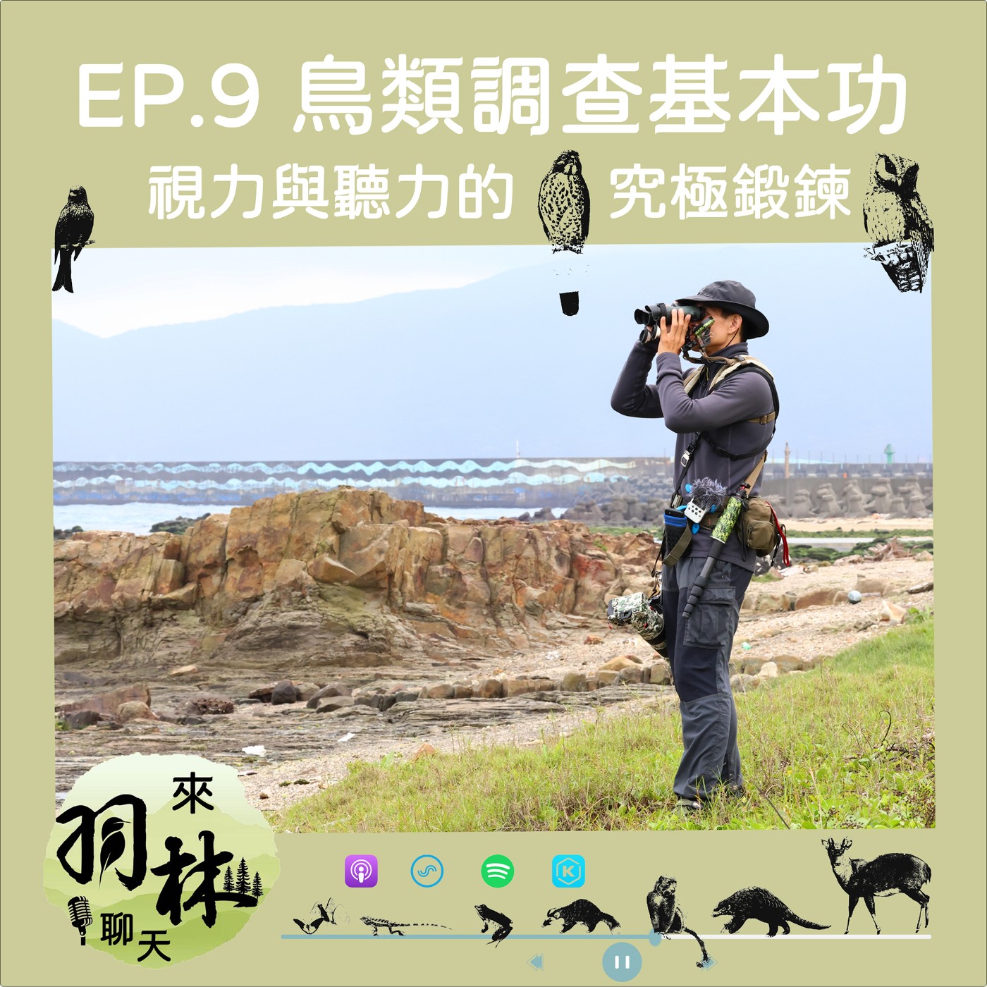 來羽林聊天 EP.9 鳥類調查員的早起宿命/視力與聽力的究極鍛鍊/在唧唧與喳喳中認識你/聊聊鳥類調查 episode artwork
