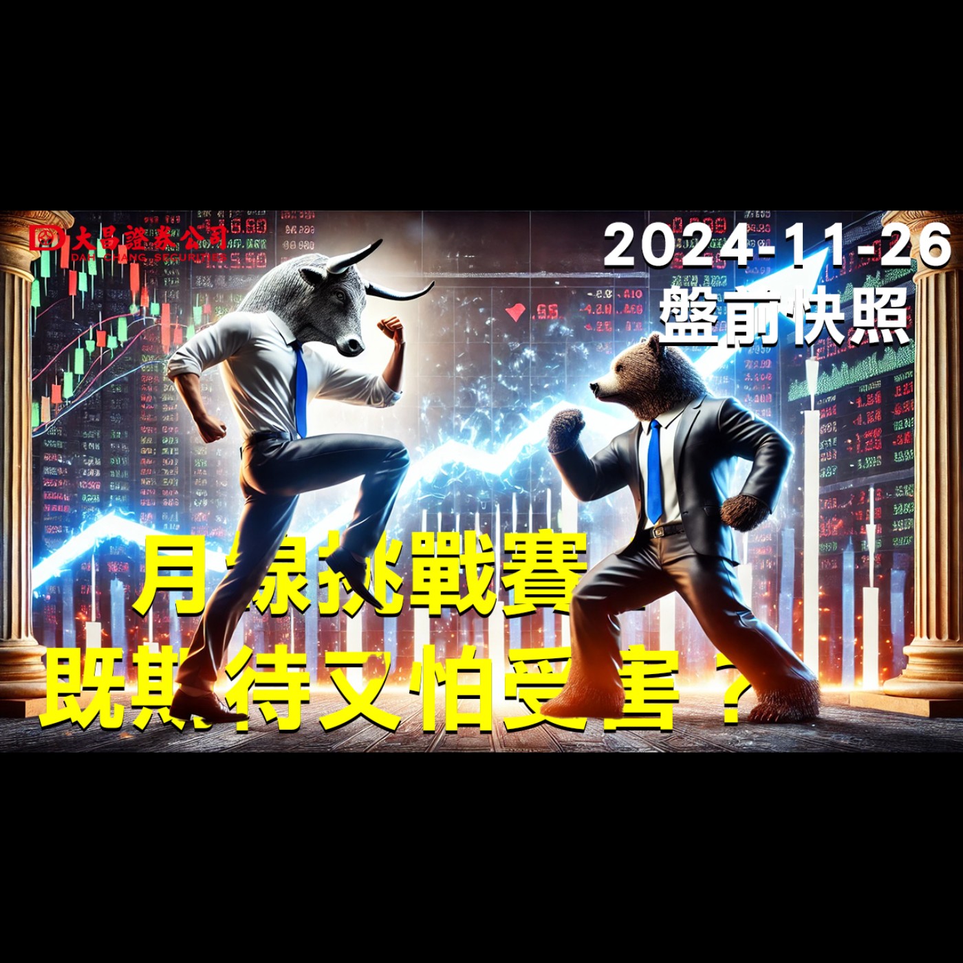 【大昌證券】2024年11月26日盤前快照：月線挑戰賽！既期待又怕受害？ episode artwork