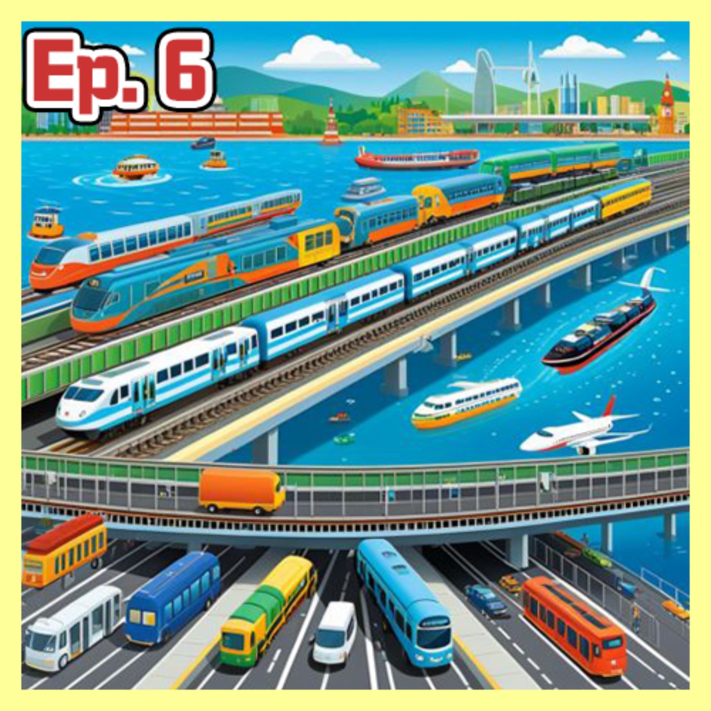 Ep.6 掌握英語詞彙：交通工具與大眾運輸｜Mastering English Vocabulary: Transportation Tools and Public Transit episode artwork