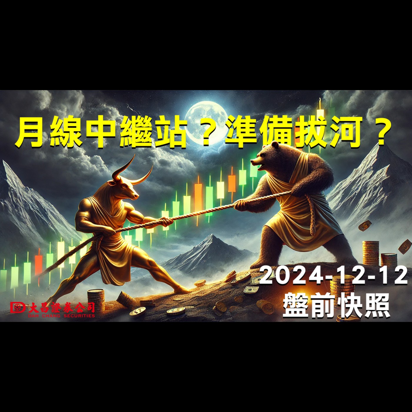 【大昌證券】2024年12月12日盤前快照：月線中繼站？準備拔河？ episode artwork