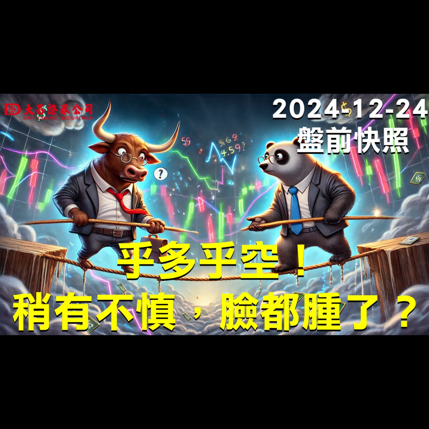 【大昌證券】2024年12月24日盤前快照：乎多乎空！稍有不慎，臉都腫了？ episode artwork