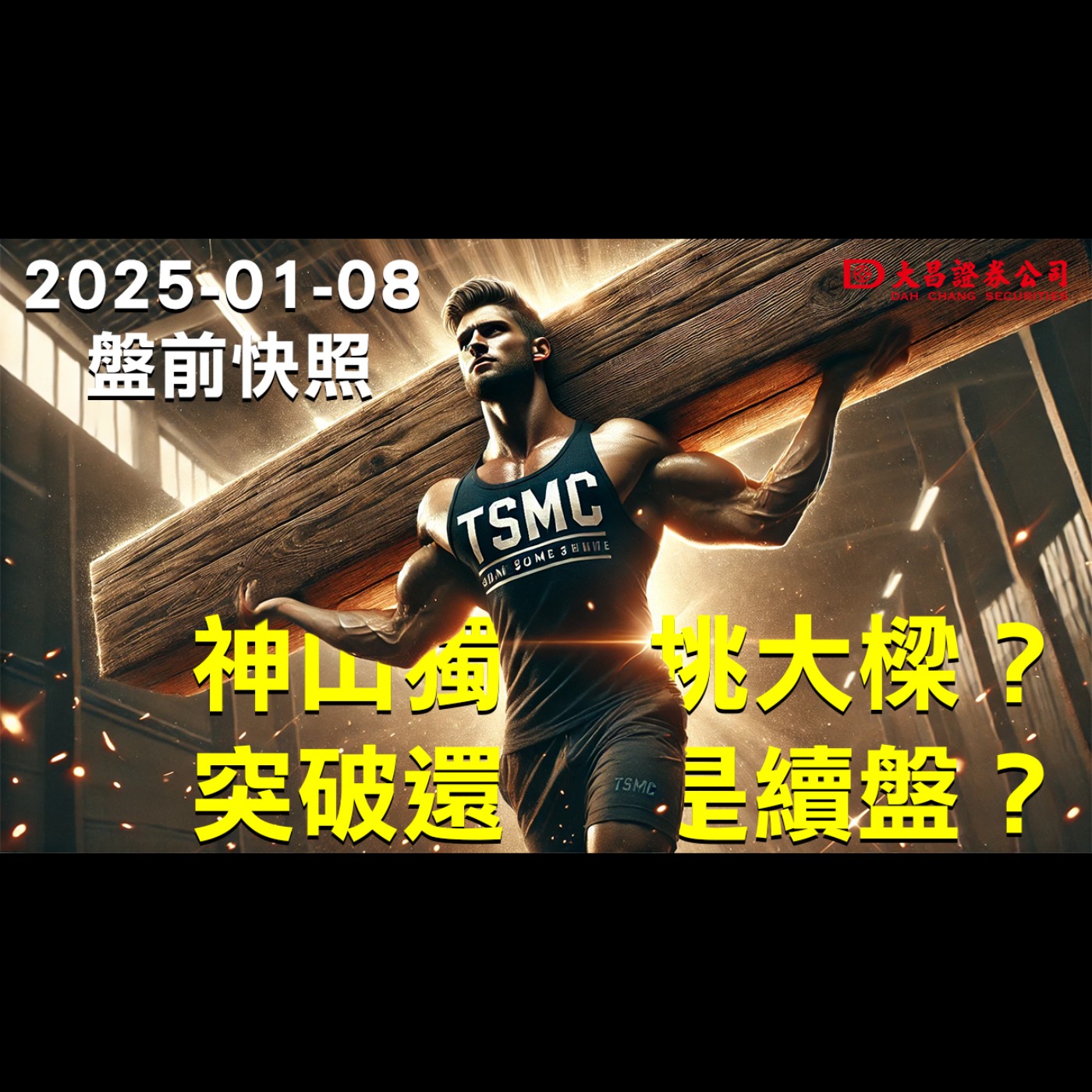 【大昌證券】225年1月8日盤前快照：神山獨挑大樑？突破還是續盤？ episode artwork
