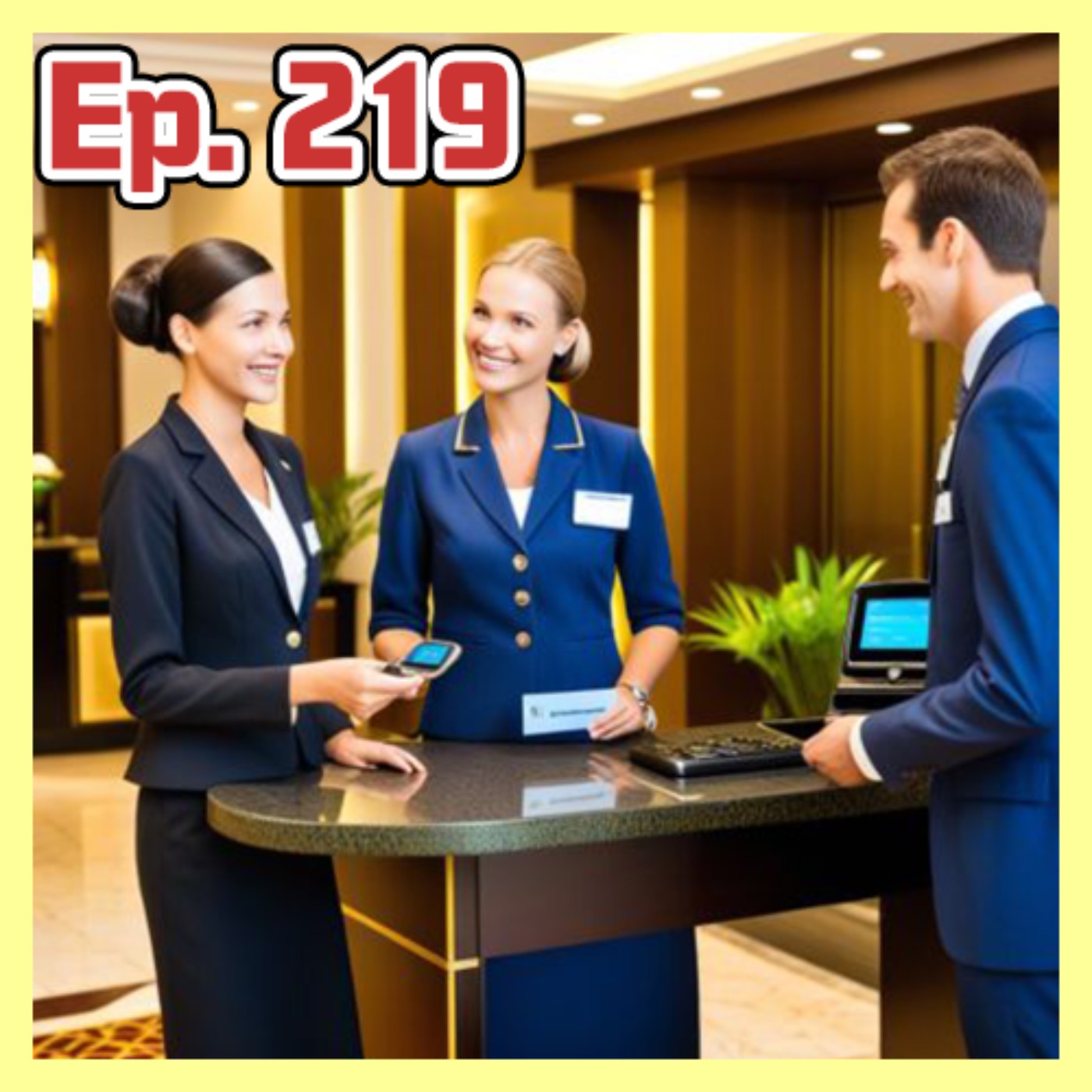 Ep.219 掌握酒店退房：英語會話指南 | Mastering Hotel Check-Out: A Guide to English Conversations  episode artwork