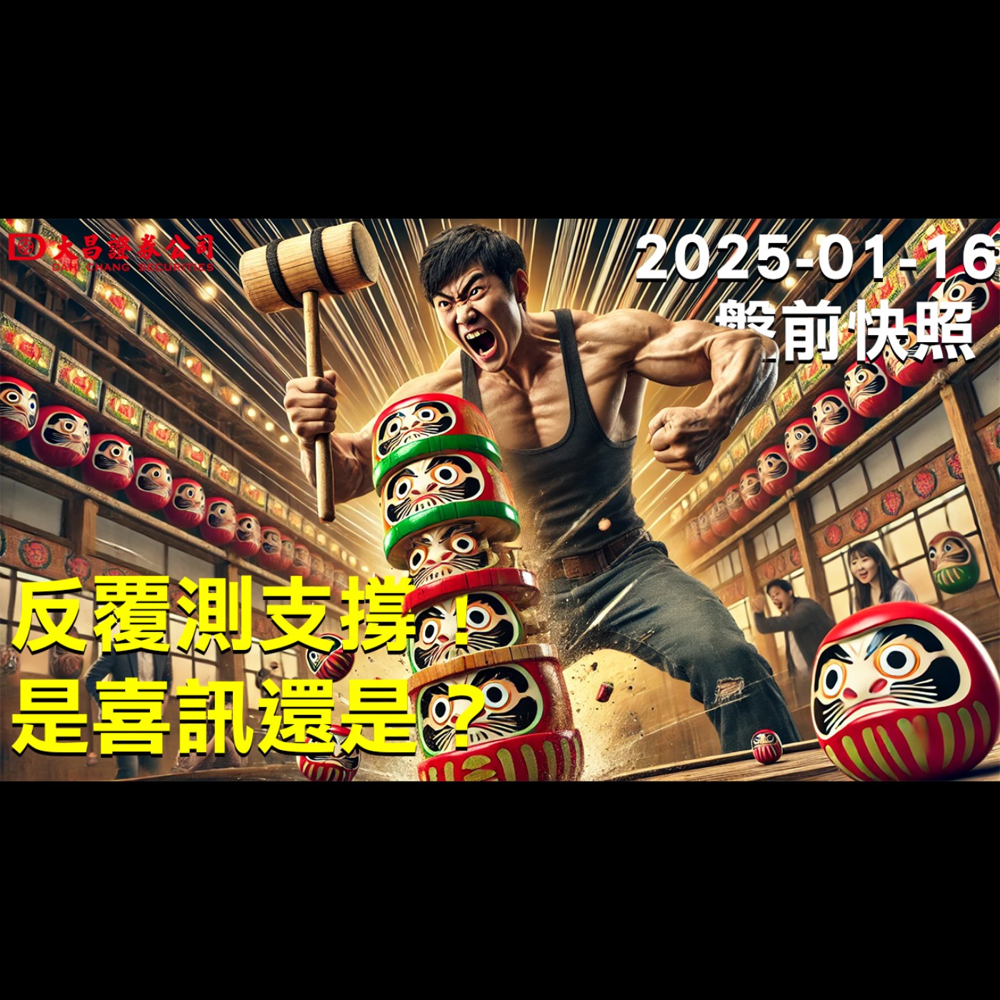 【大昌證券】2025年1月16日盤前快照：反覆測支撐!是喜訊還是.？ episode artwork