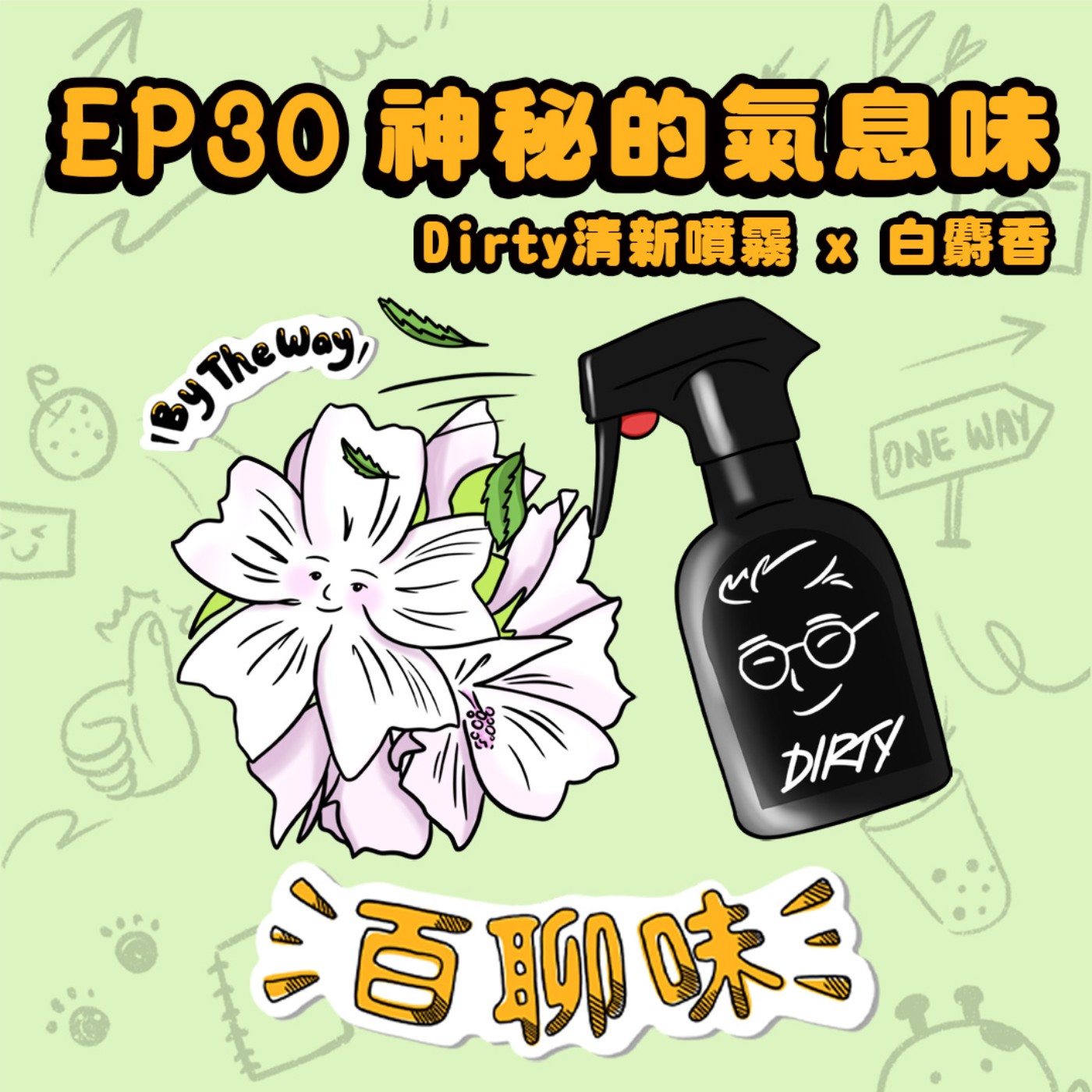 迷信阿姨不分世代！聊聊神秘學工具 ft.中年為機 @Dirty清新噴霧 萊恩 & 白麝香 雪莉｜EP30 百聊味 By the way episode artwork