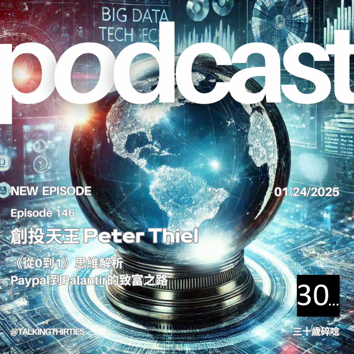 Ep.146 創投天王 Peter Thiel - 《從0到1》思維解析、Paypal到Palantir的致富之路｜30觀點 episode artwork