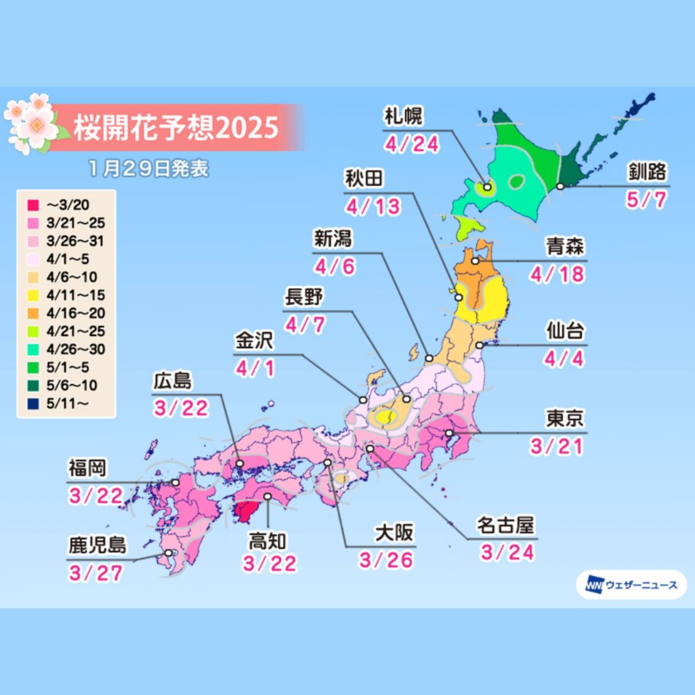 第375回｜2025日本櫻花預測出爐！東