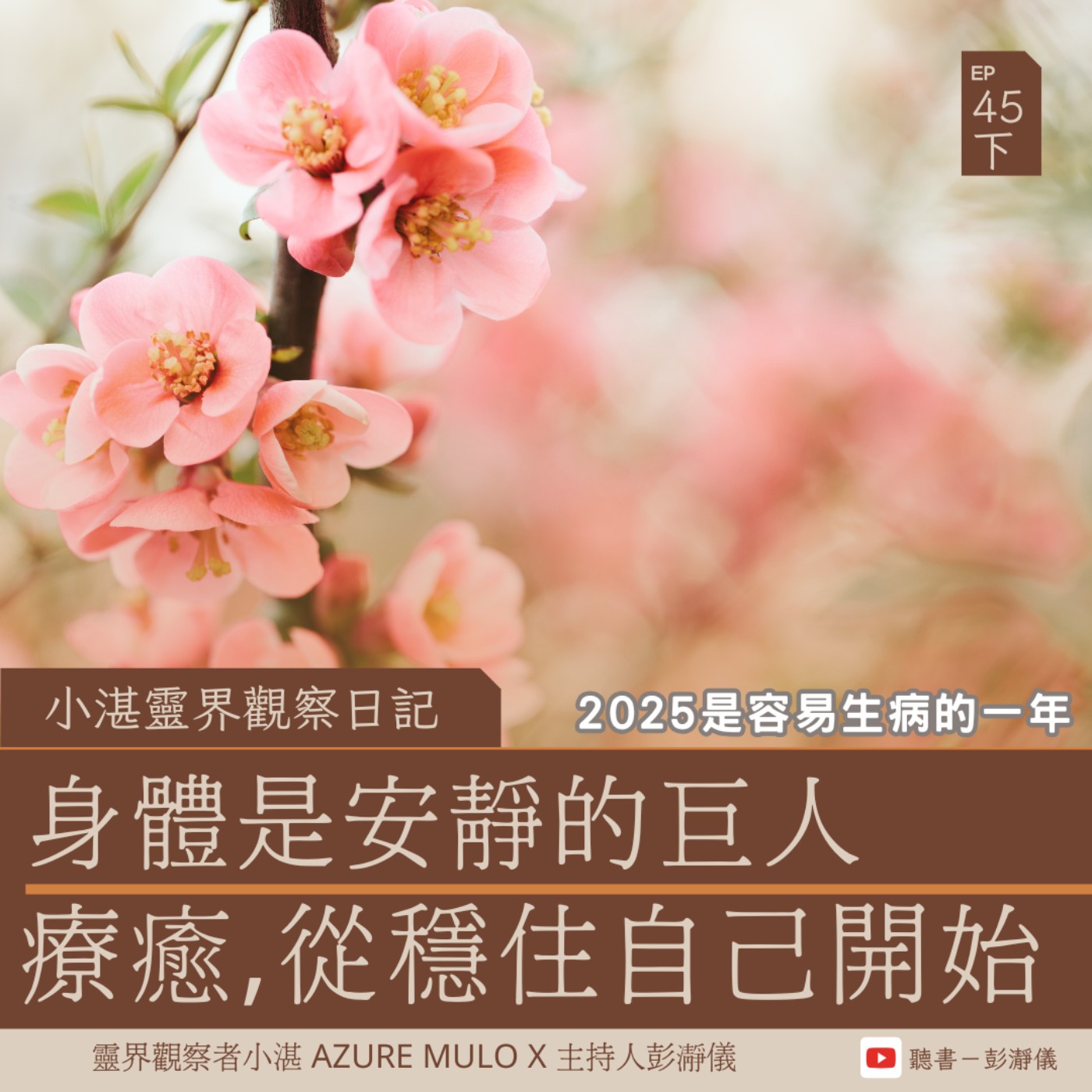 小湛靈界觀察日記 Ep.45 下｜小湛提醒：2025是容易生病的一年　身體是安靜的巨人：療癒 從穩住自己開始_靈界觀察者小湛 Azure MuloＸ主持人彭瀞儀 episode artwork