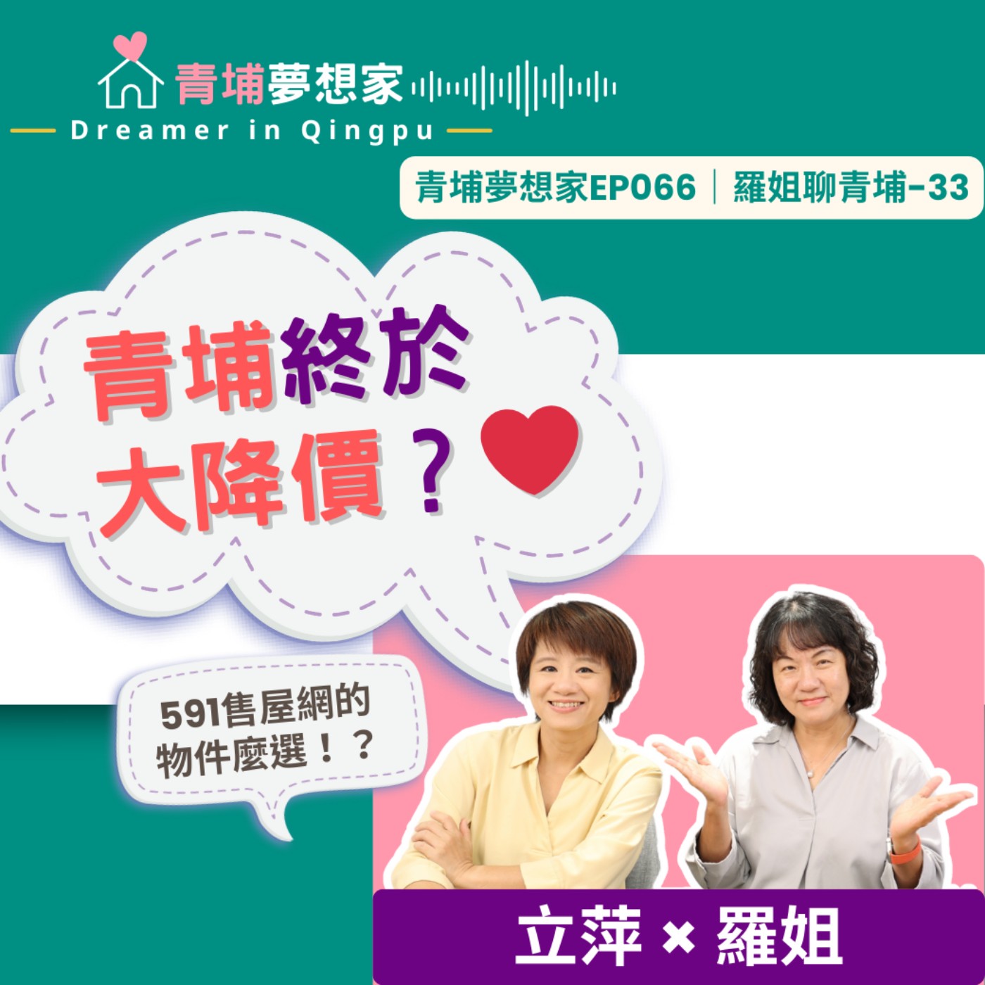 青埔終於大降價？❤️ 591售屋網的物件怎麼選！？｜青埔夢想家Ep066｜羅姐聊青埔-33 episode artwork