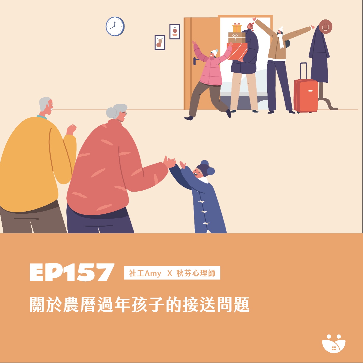 EP157 關於農曆過年孩子的接送問題 社工Amy X 秋芬心理師