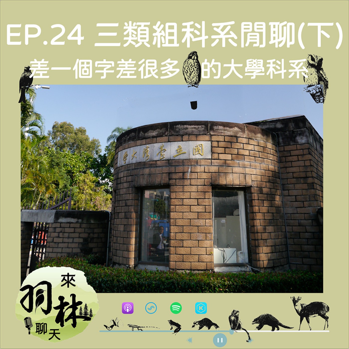 來羽林聊天 EP.24 三類組科系閒聊（下）/醫藥衛生、生命科學、生物資源/動物系、動科系傻傻分不清楚/選系前千萬要好好做功課！ episode artwork