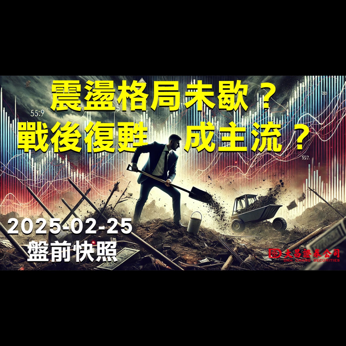 【大昌證券】2025年2月25日盤前快照：震盪格局未歇？戰後復甦成主流？ episode artwork