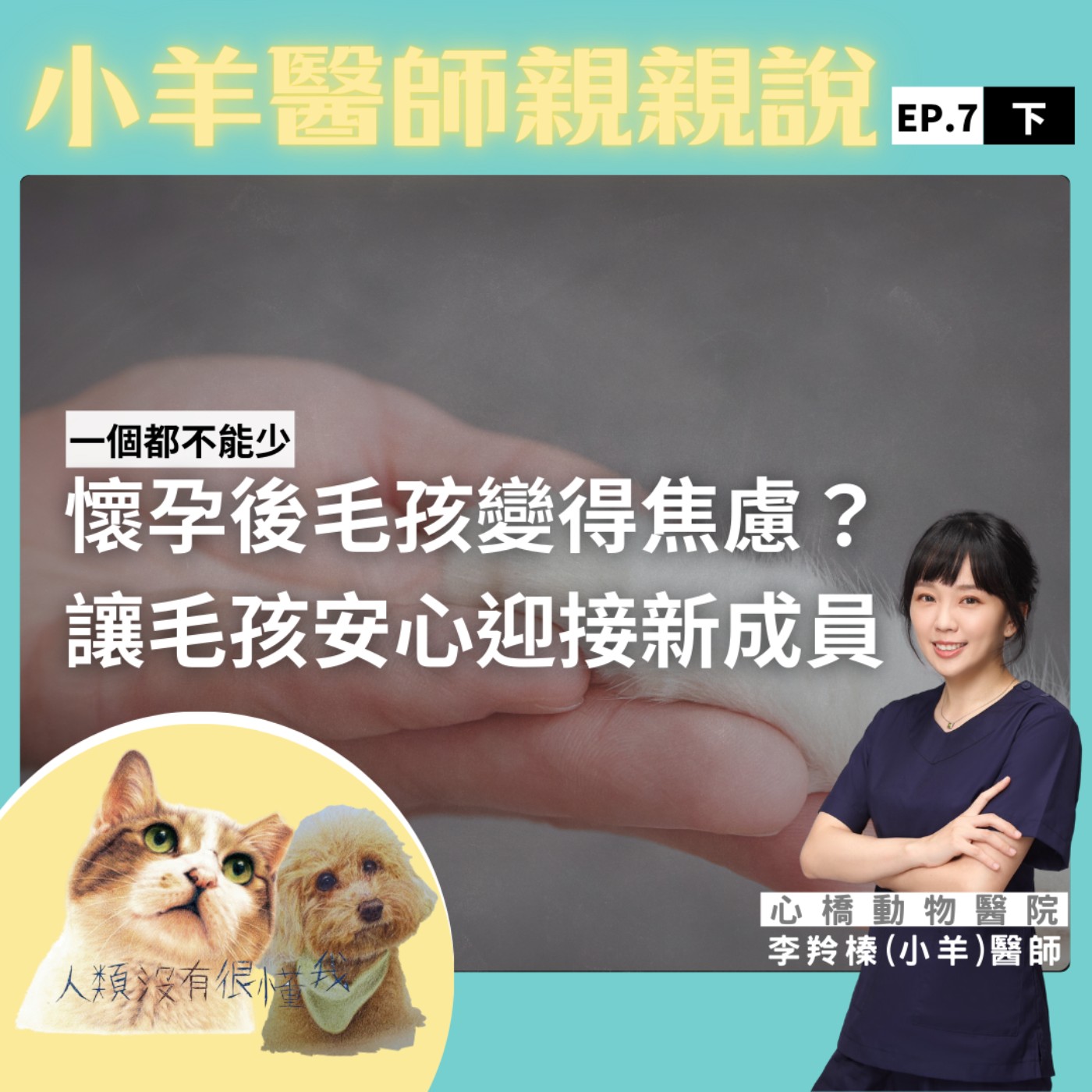 懷孕後毛孩變得焦慮？讓毛孩安心迎接新成員 feat.小羊醫師｜小羊醫師親親說EP07下 episode artwork