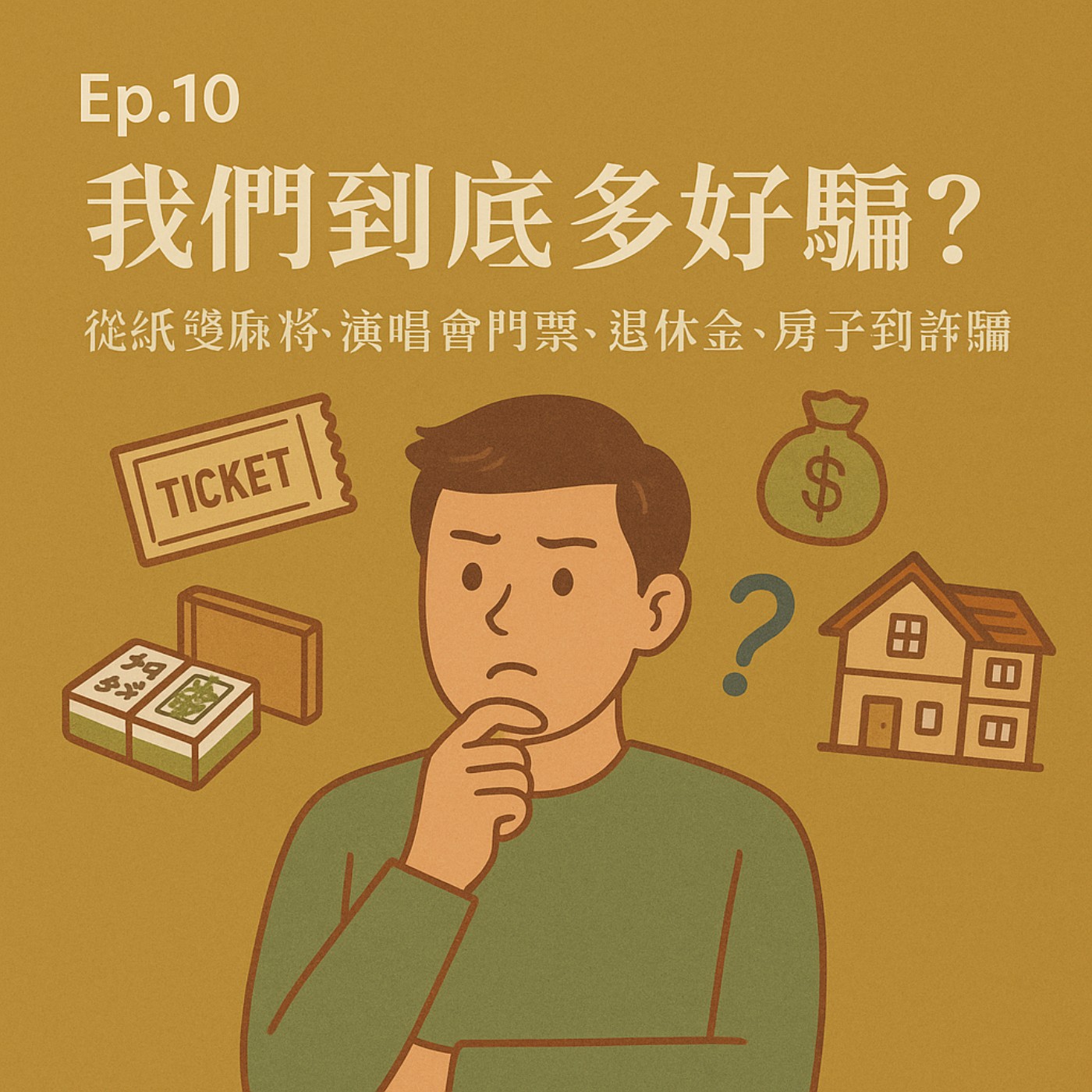 Ep.10 從紙紮麻將、演唱會門票、房子到詐騙園區-【我們到底多好騙？】 episode artwork