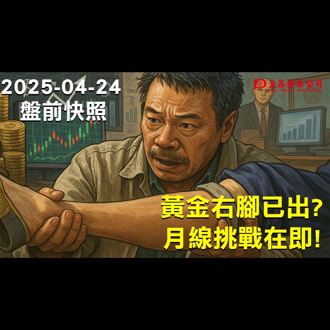 【大昌證券】2025年4月24日盤前快照：黃金右腳已出?月線挑戰在即! episode artwork
