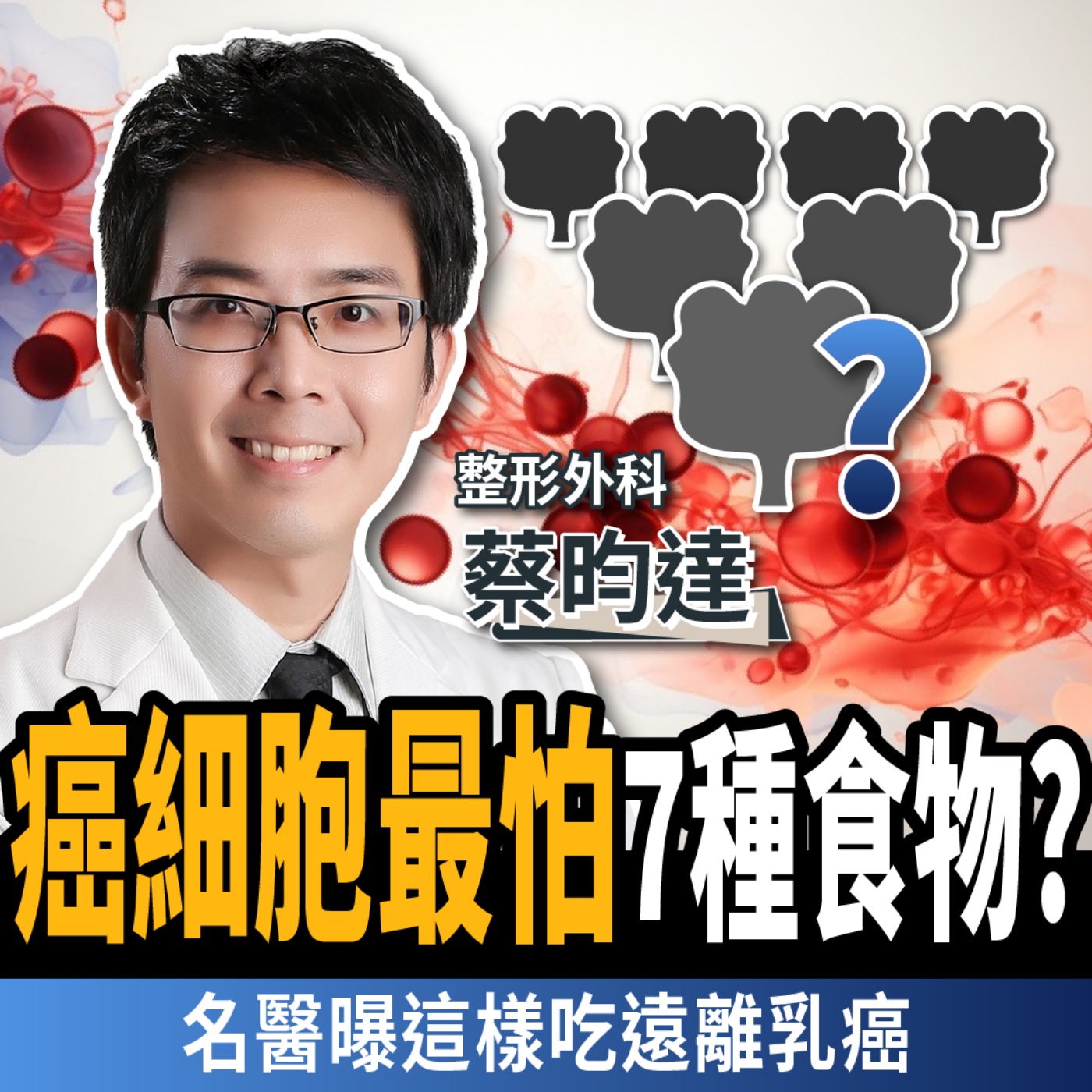 【下班經濟學＿健康】癌細胞最怕7種食物？名醫曝乳癌5大警訊：乳房重建一次解析！ft. 整形外科 蔡昀達醫師