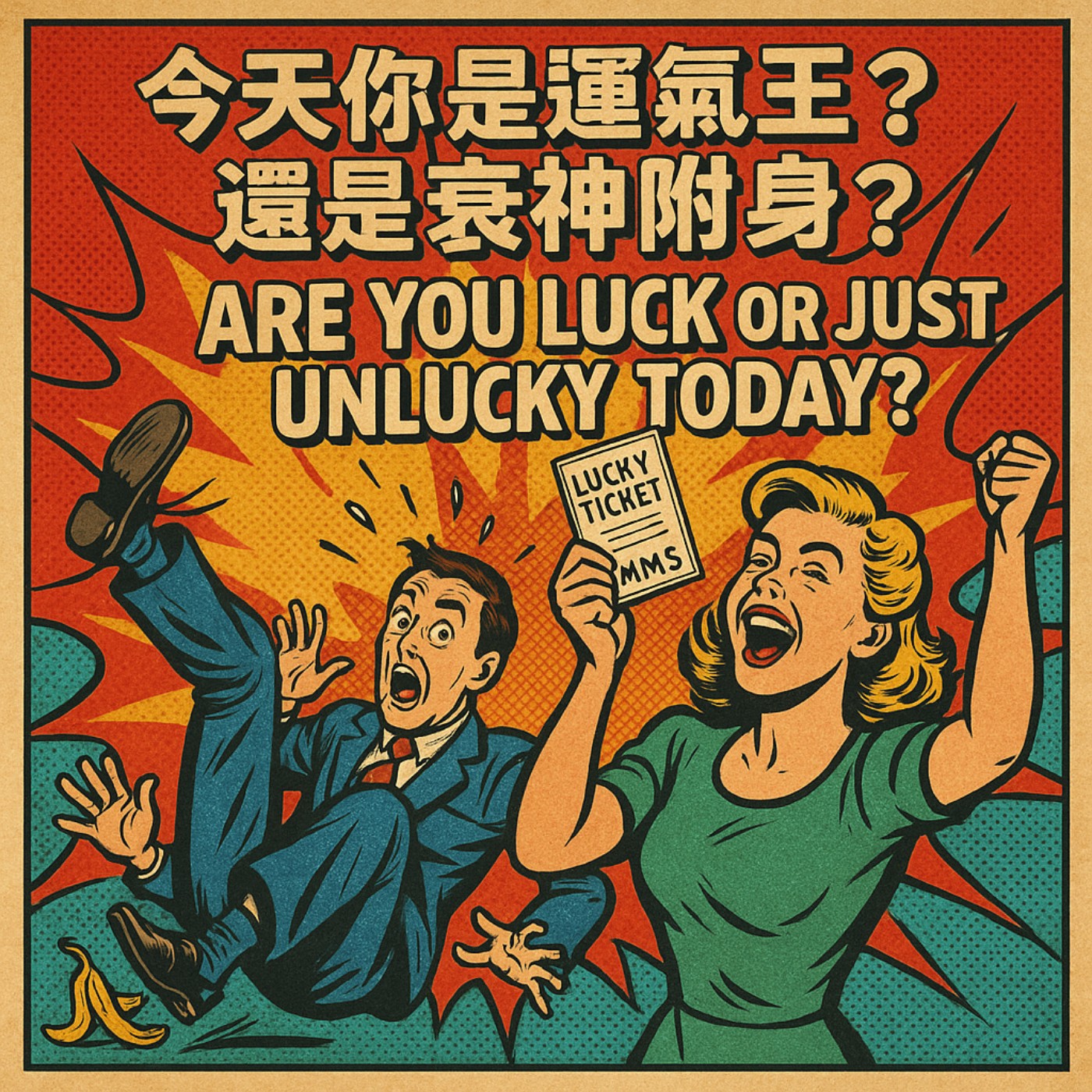 今天你是運氣王？還是衰神附身？用英文怎麼說？