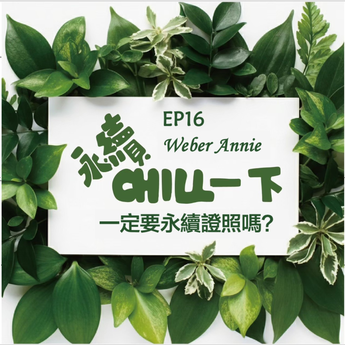 EP16 一定要永續證照嗎？關於永續證照選擇與應考 episode artwork