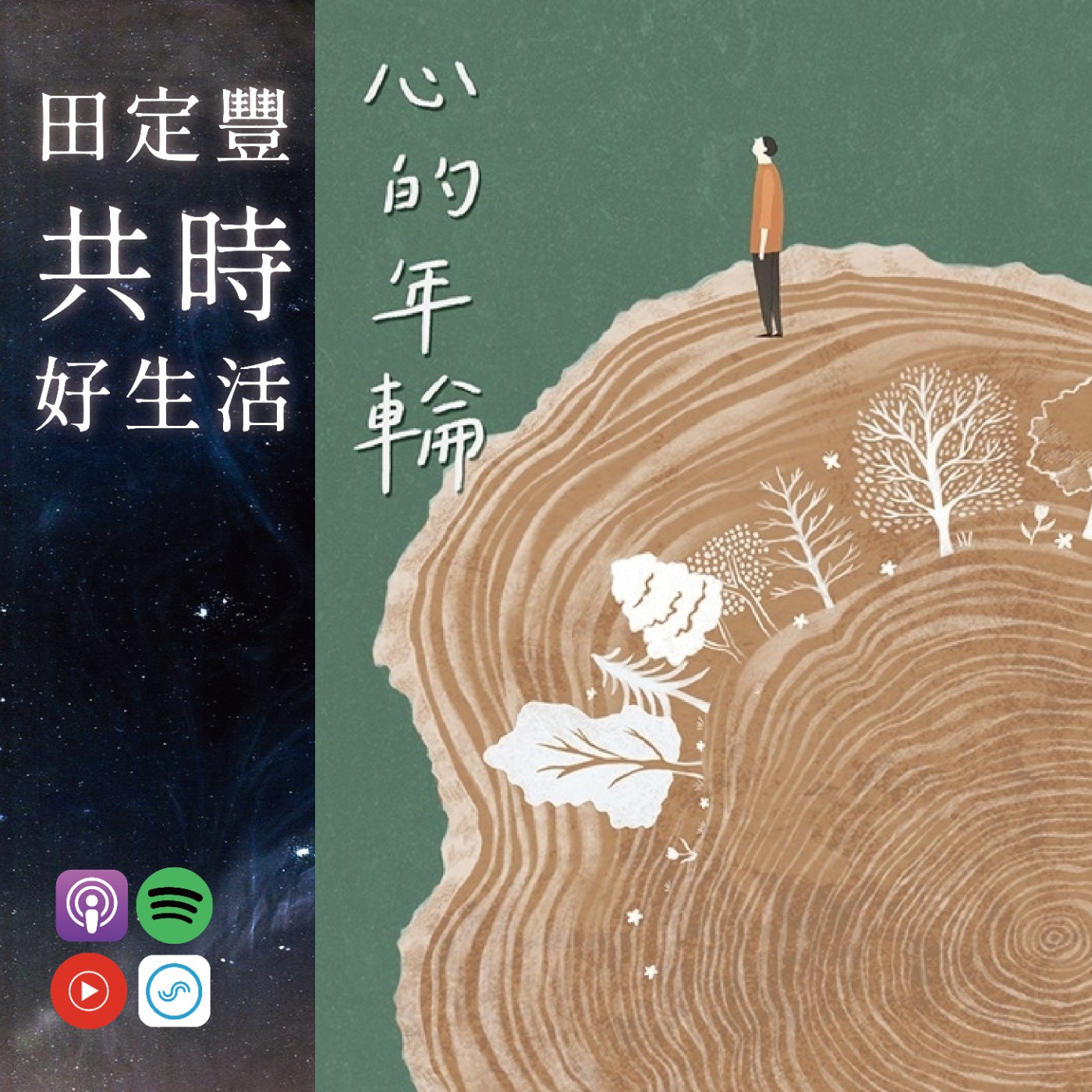 田定豐的共時好生活【共時人物專訪】＿《心的年輪》Feat 創夢大叔 楊錦聰＿學習成為一棵樹，活出生命的年輪 episode artwork