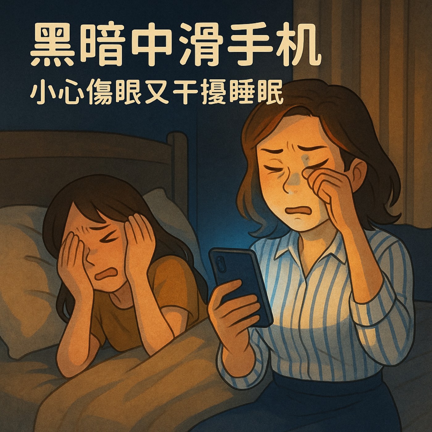 媽媽的夜間陪睡危機：黑暗中滑手機，傷眼又睡不好？(雙人對談) episode artwork
