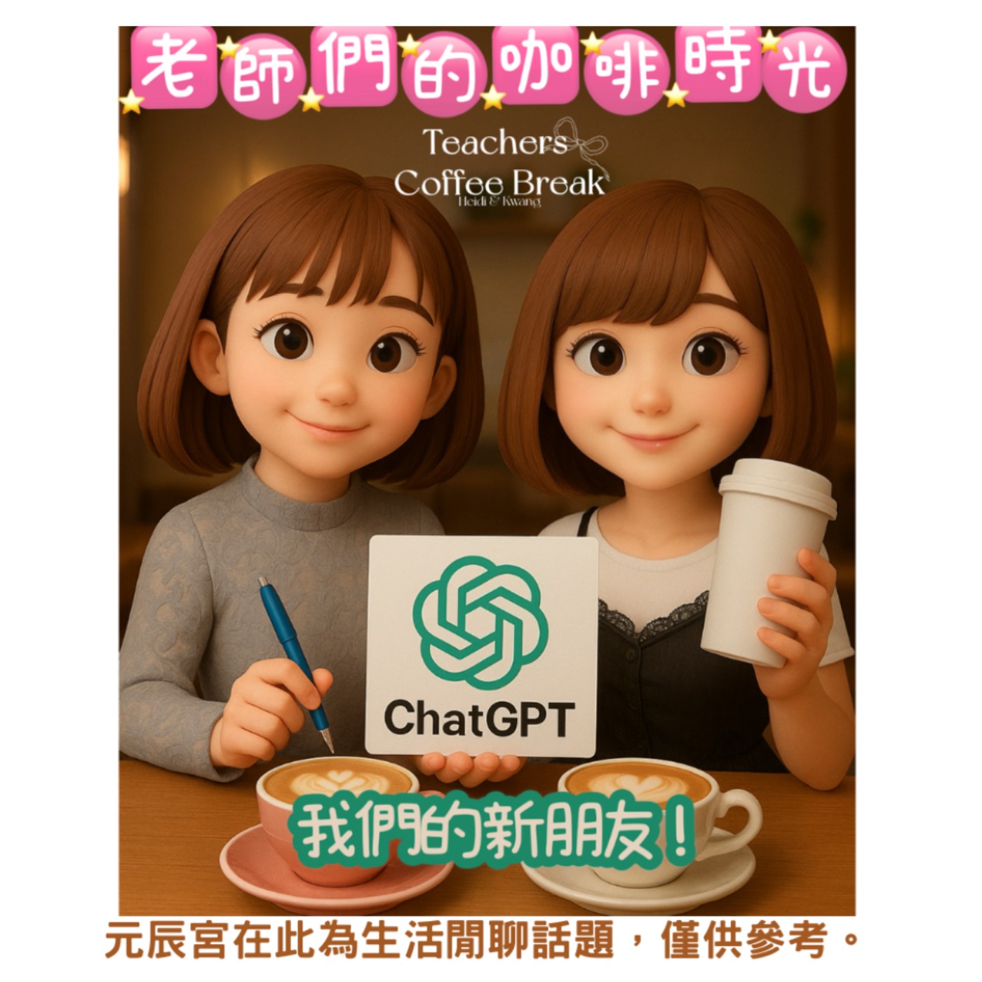 🎧 老師們的咖啡時光 Podcast｜第五集 EP5｜我們的新朋友~ChatGPT(歌曲連結放資訊欄，記得點開收聽^^) episode artwork