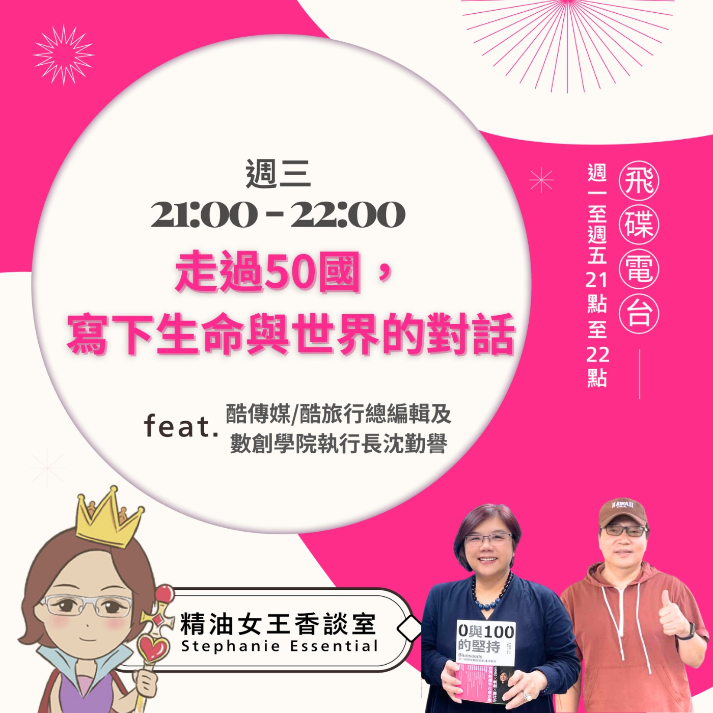 cover of episode 《精油女王相談室》2025.06.11 作家與旅行觀察者 沈勤譽老師