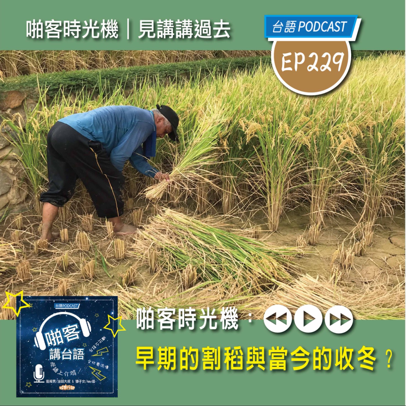 EP229 啪客時光機:啪客時光機｜見講講過去  早期的割稻與當今的收冬？ episode artwork