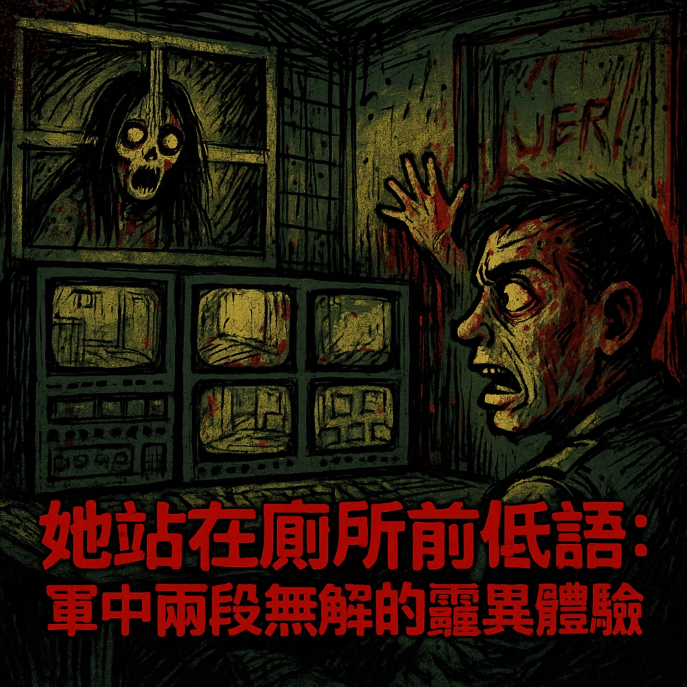 [EP19] 在她背後的是誰？血色監視器下的保全夜班怪談-她浮在窗外，眼球要掉下來了：大樓夜班最後的影像紀錄》 episode artwork
