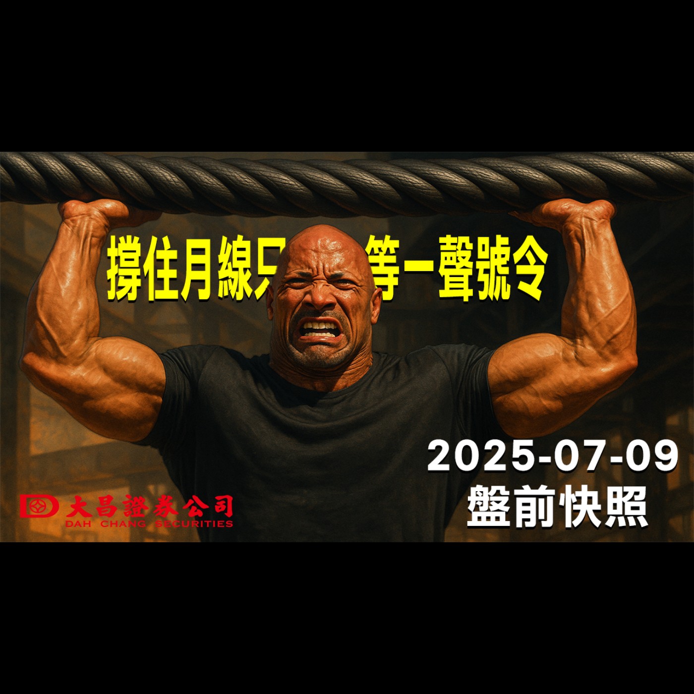【大昌證券】2025年7月9日盤前快照:撐住月線，只等一聲號令！ episode artwork