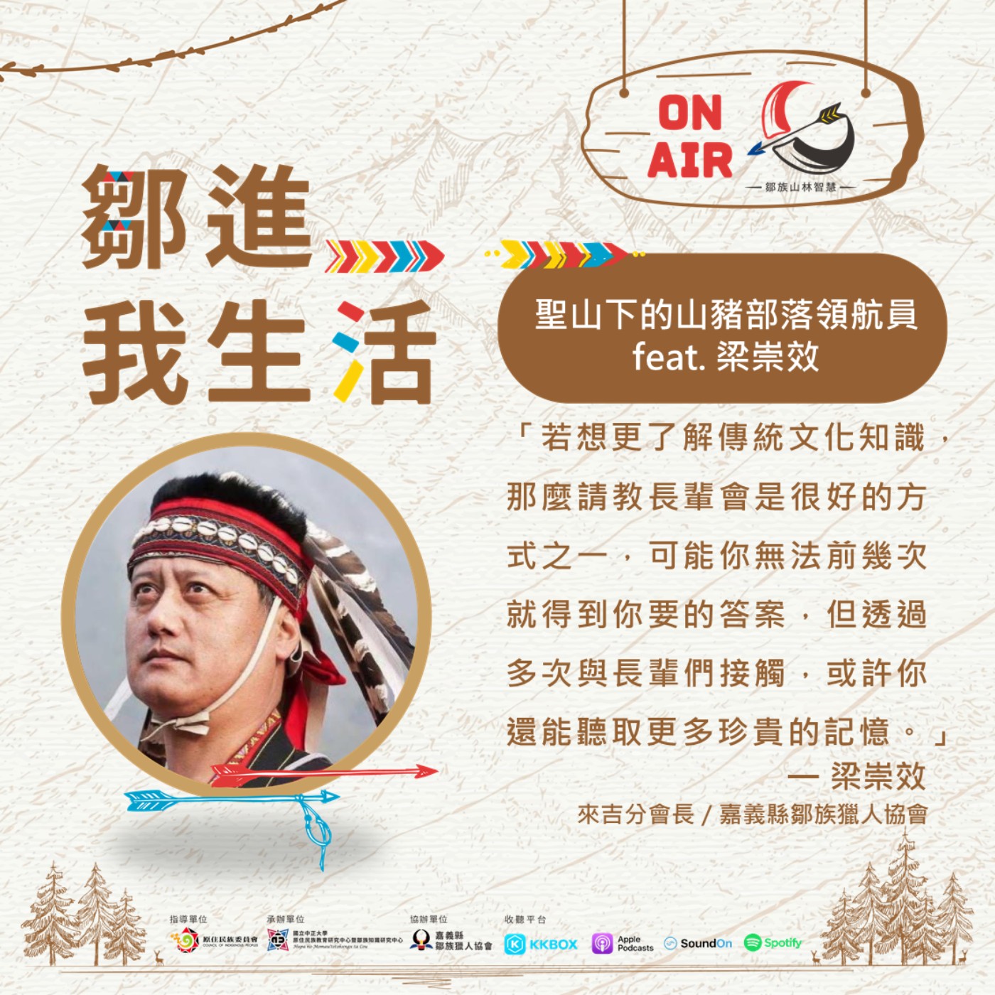 【鄒進我的生活S2EP5】聖山下的山豬部落領航員 feat.梁崇效 episode artwork